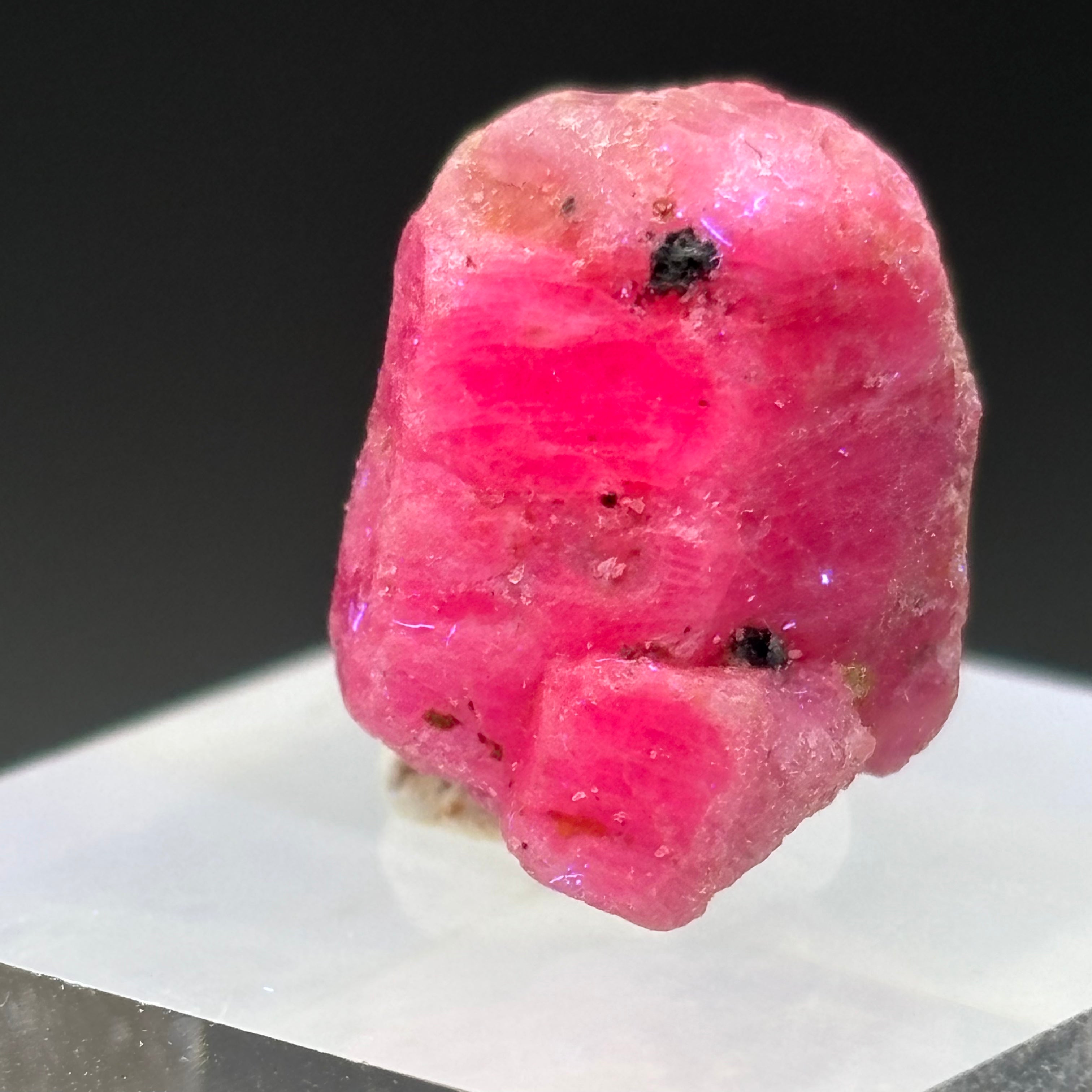 Natural Fluorescent Ruby Crystal - 096