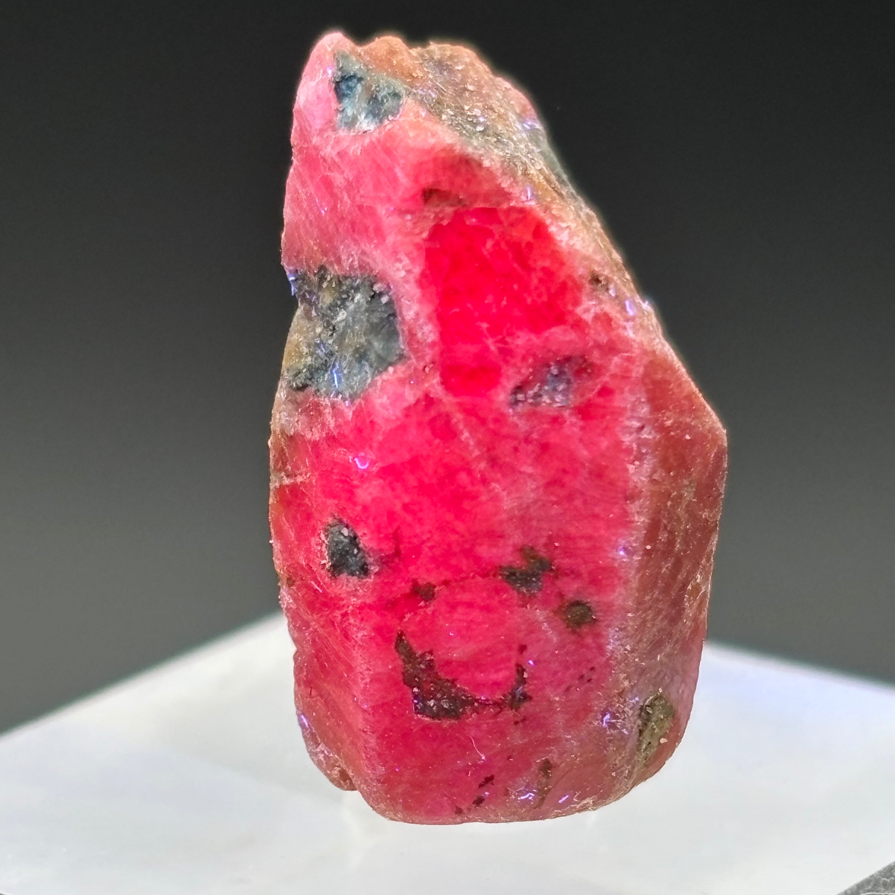 Natural Fluorescent Ruby Crystal - 098