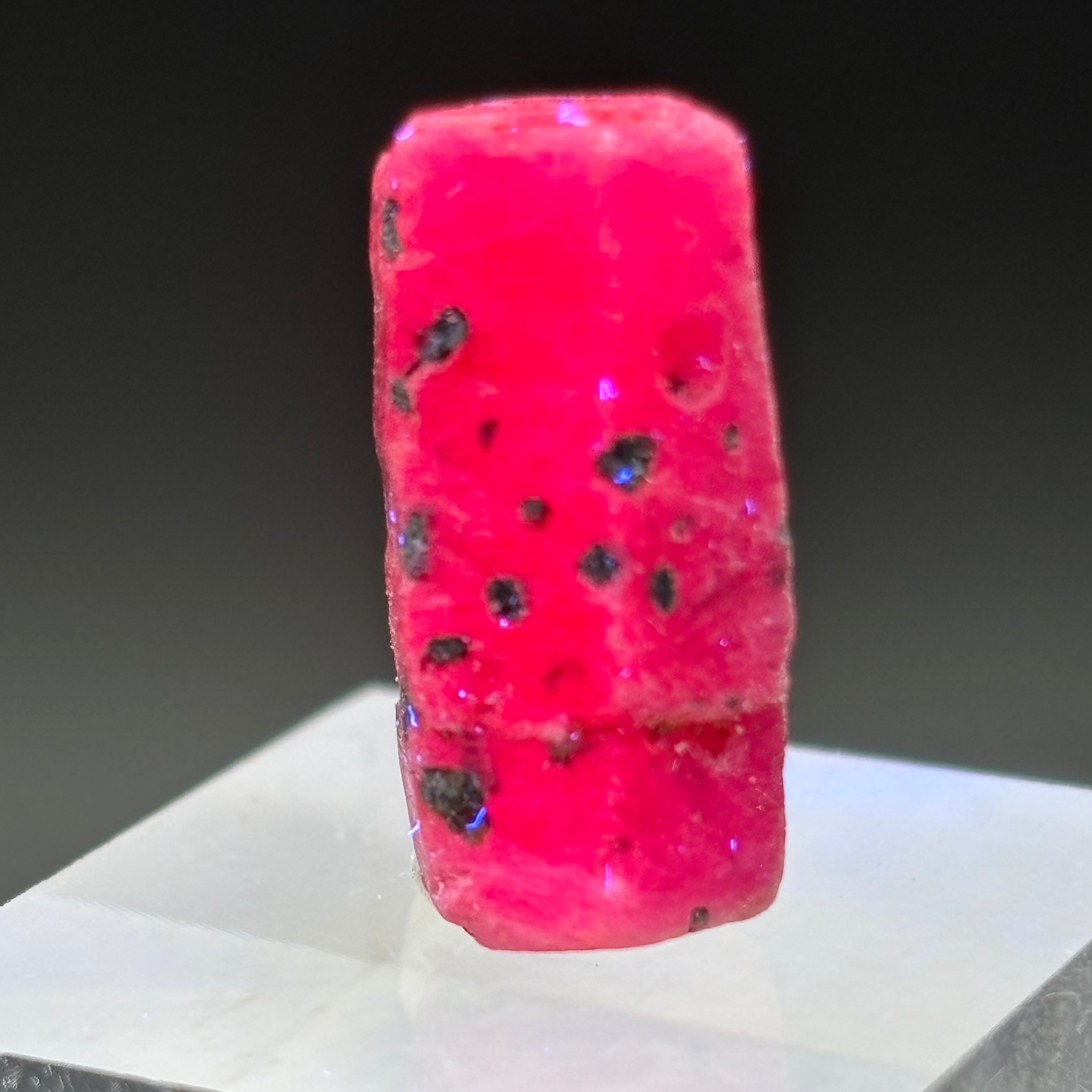 Natural Fluorescent Ruby Crystal - 099