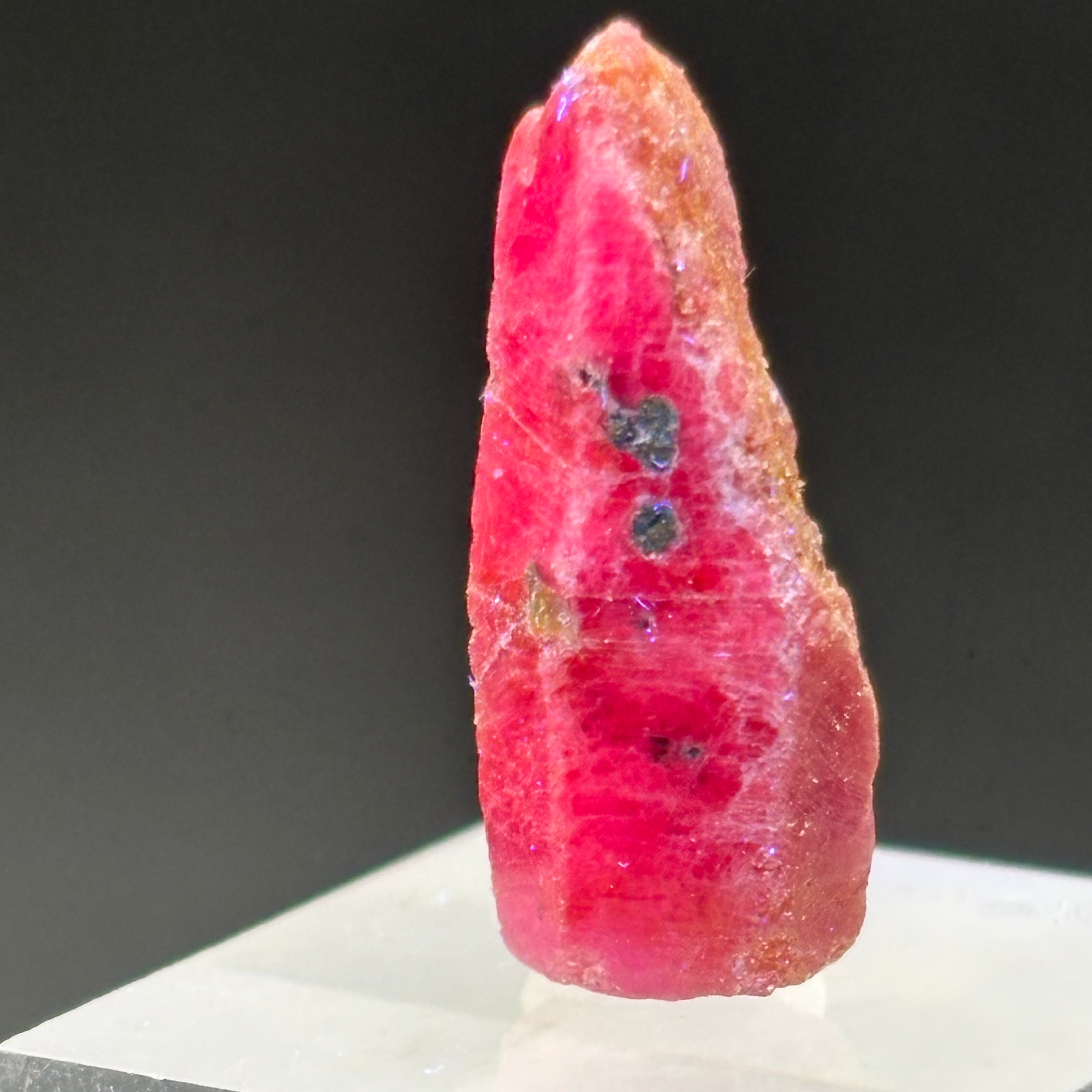 Natural Fluorescent Ruby Crystal - 100
