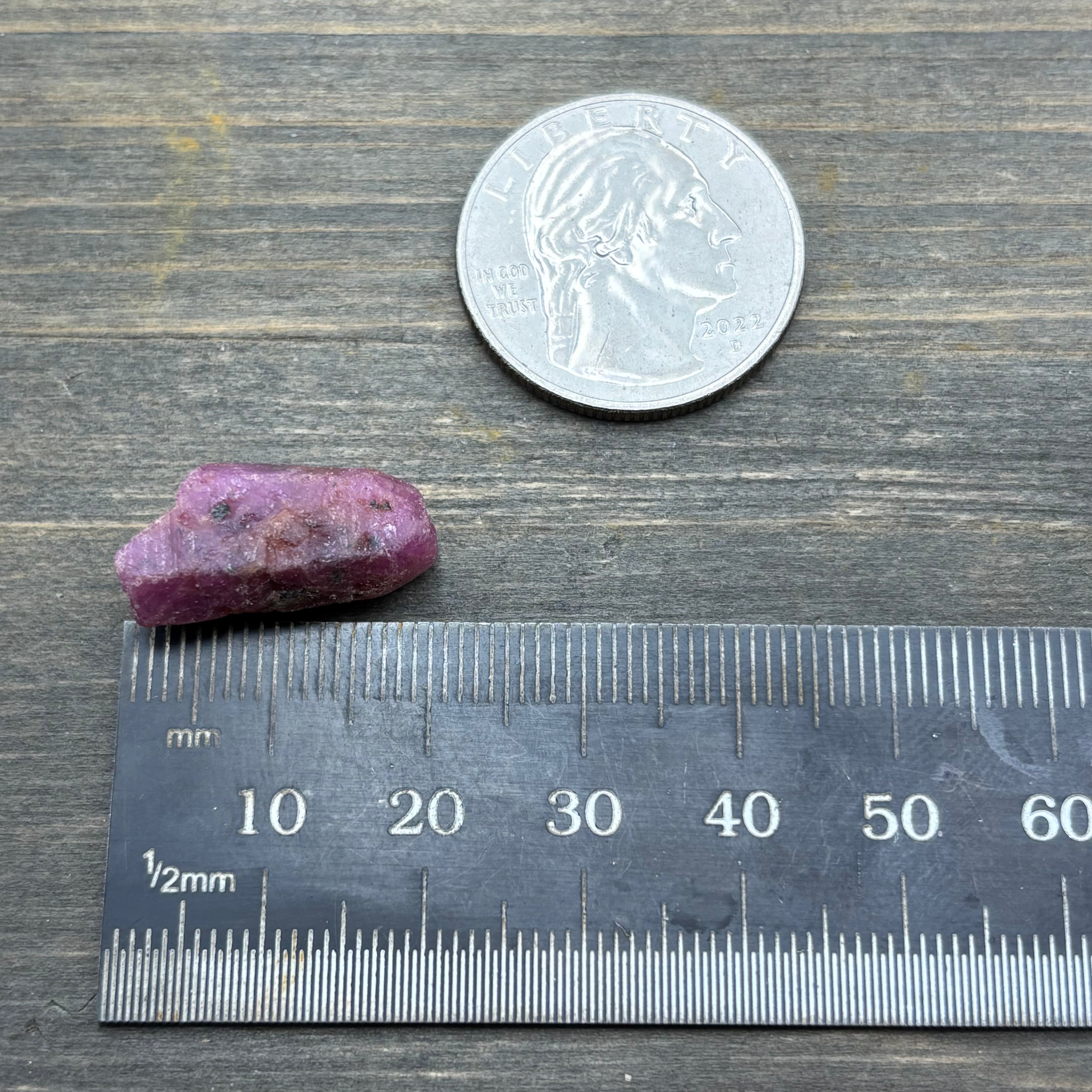 Natural Fluorescent Ruby Crystal - 101