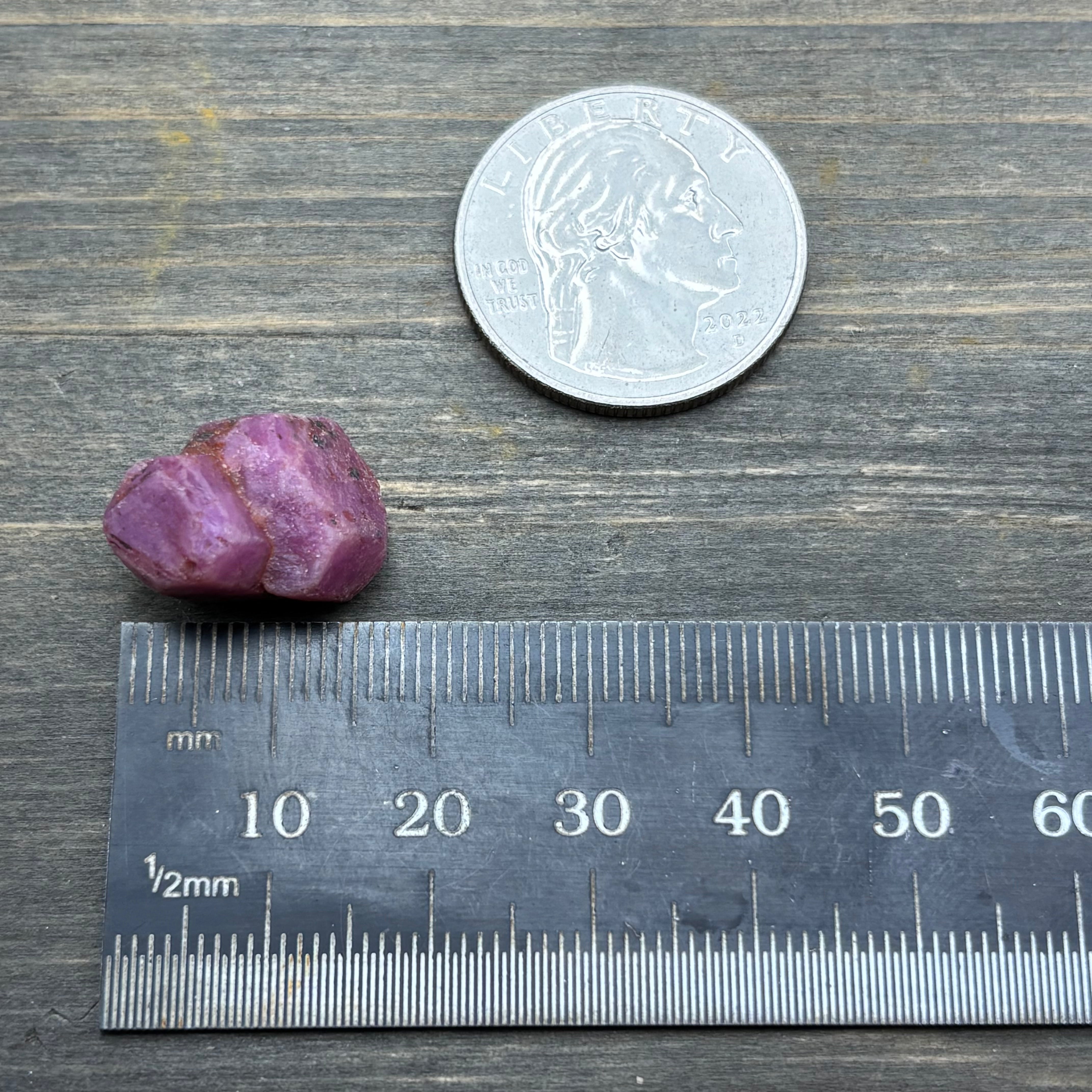 Natural Fluorescent Ruby Crystal - 102