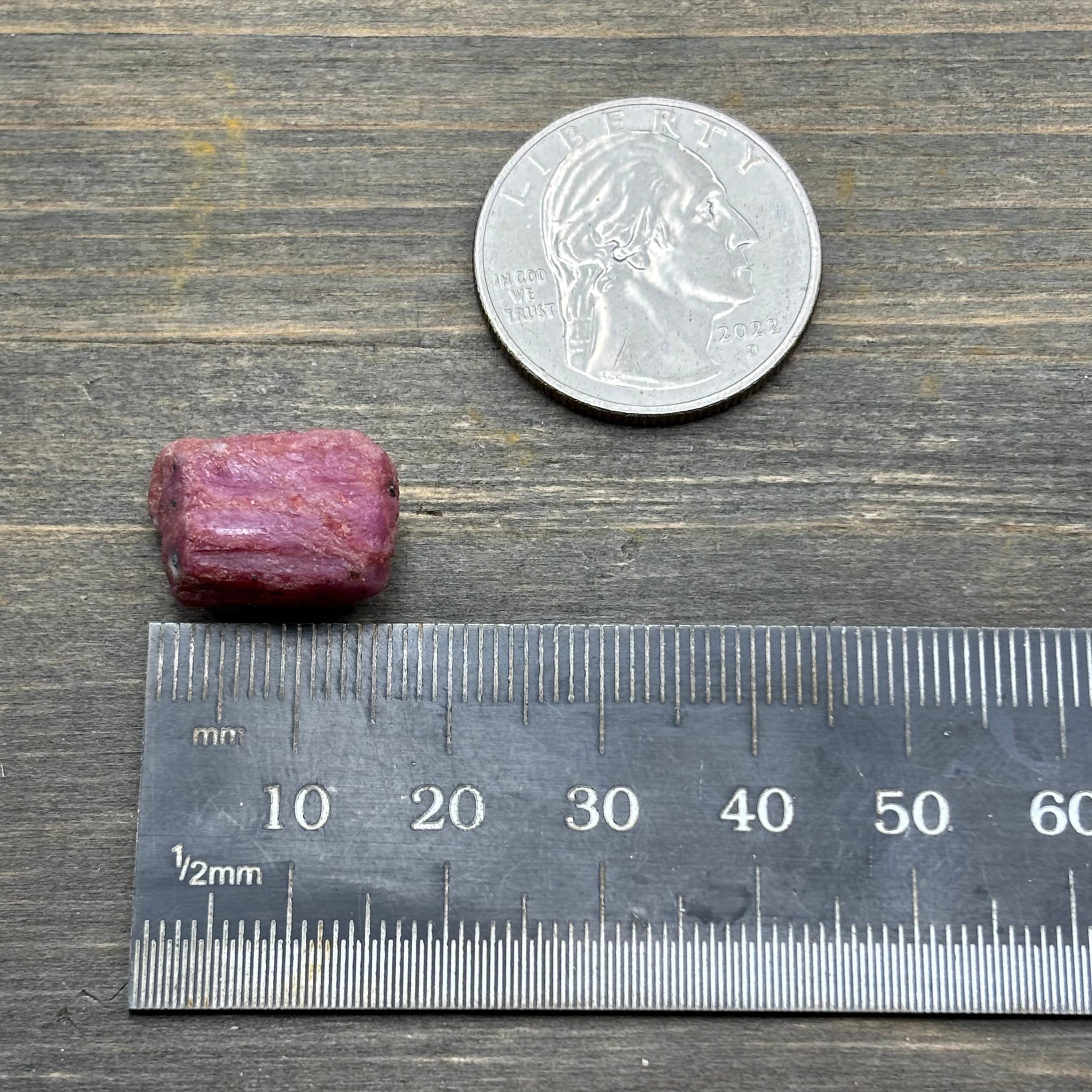 Natural Fluorescent Ruby Crystal - 103