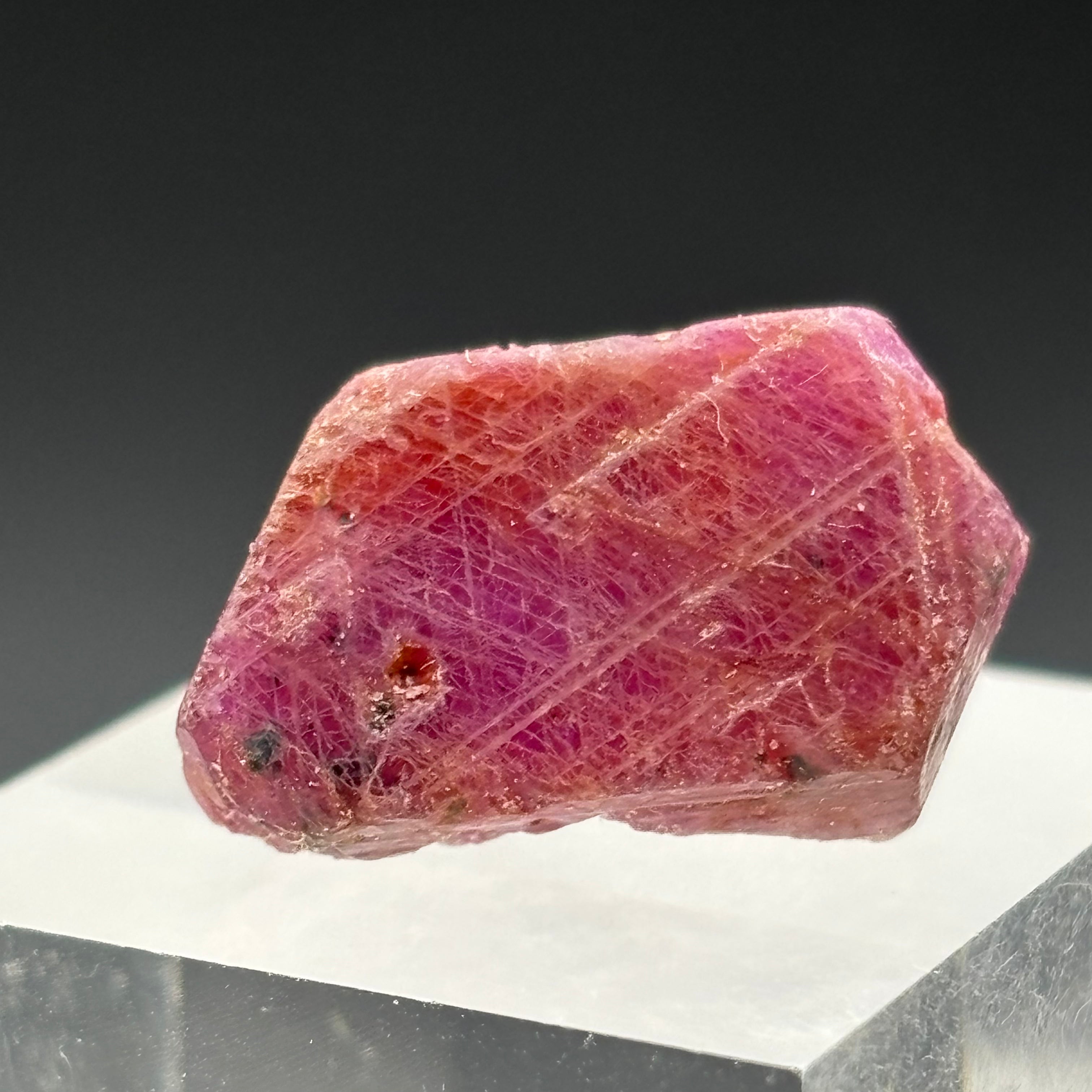 Natural Fluorescent Ruby Crystal - 106