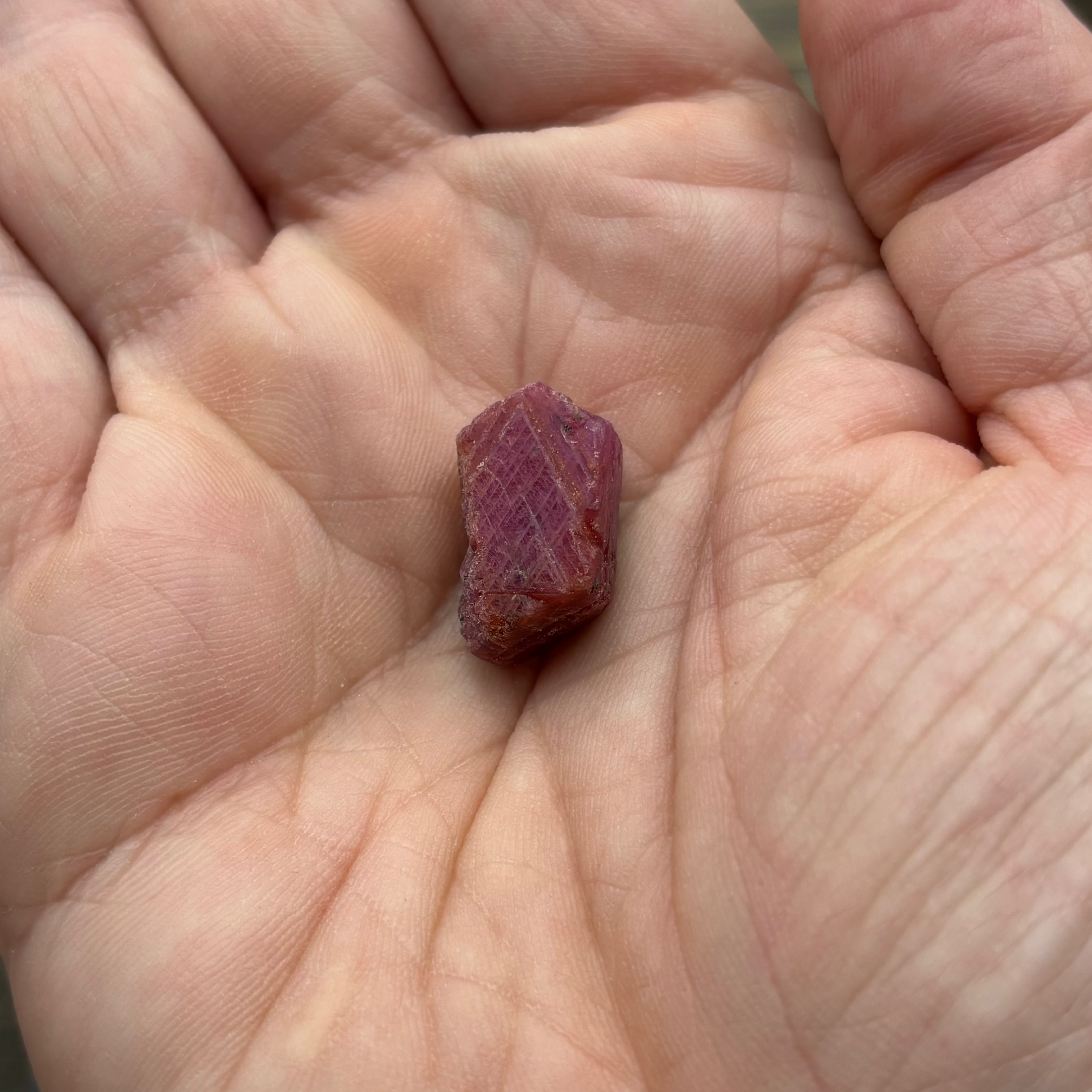 Natural Fluorescent Ruby Crystal - 106
