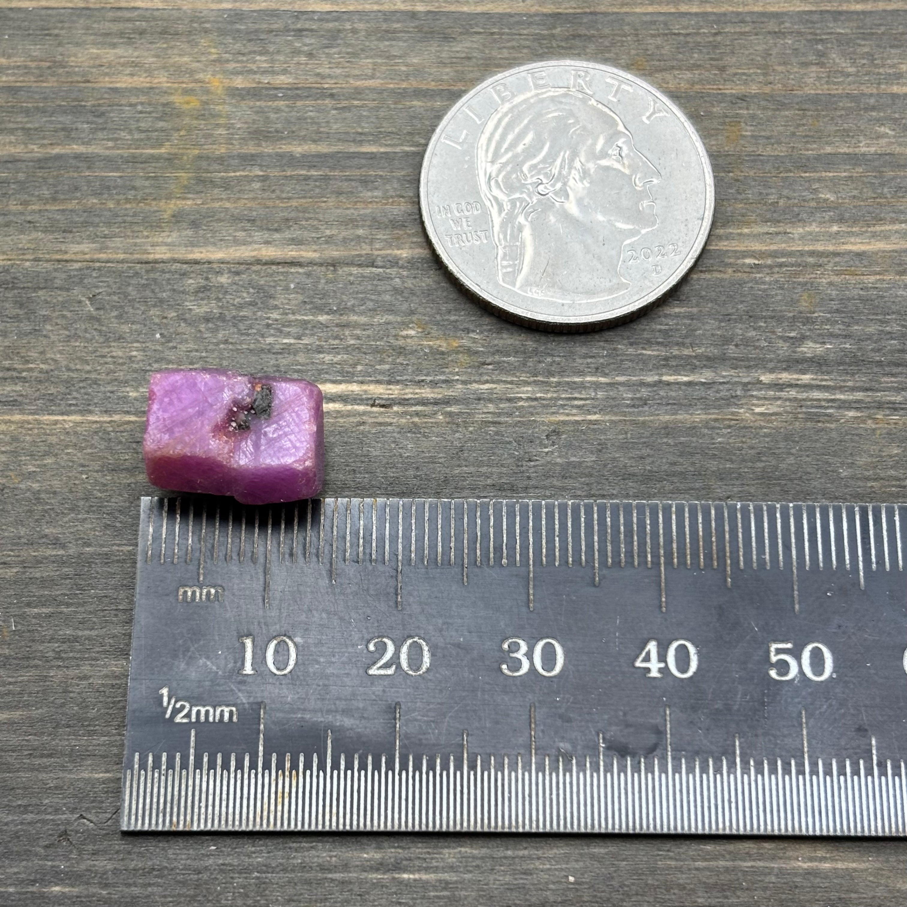 Natural Fluorescent Ruby Crystal - 107