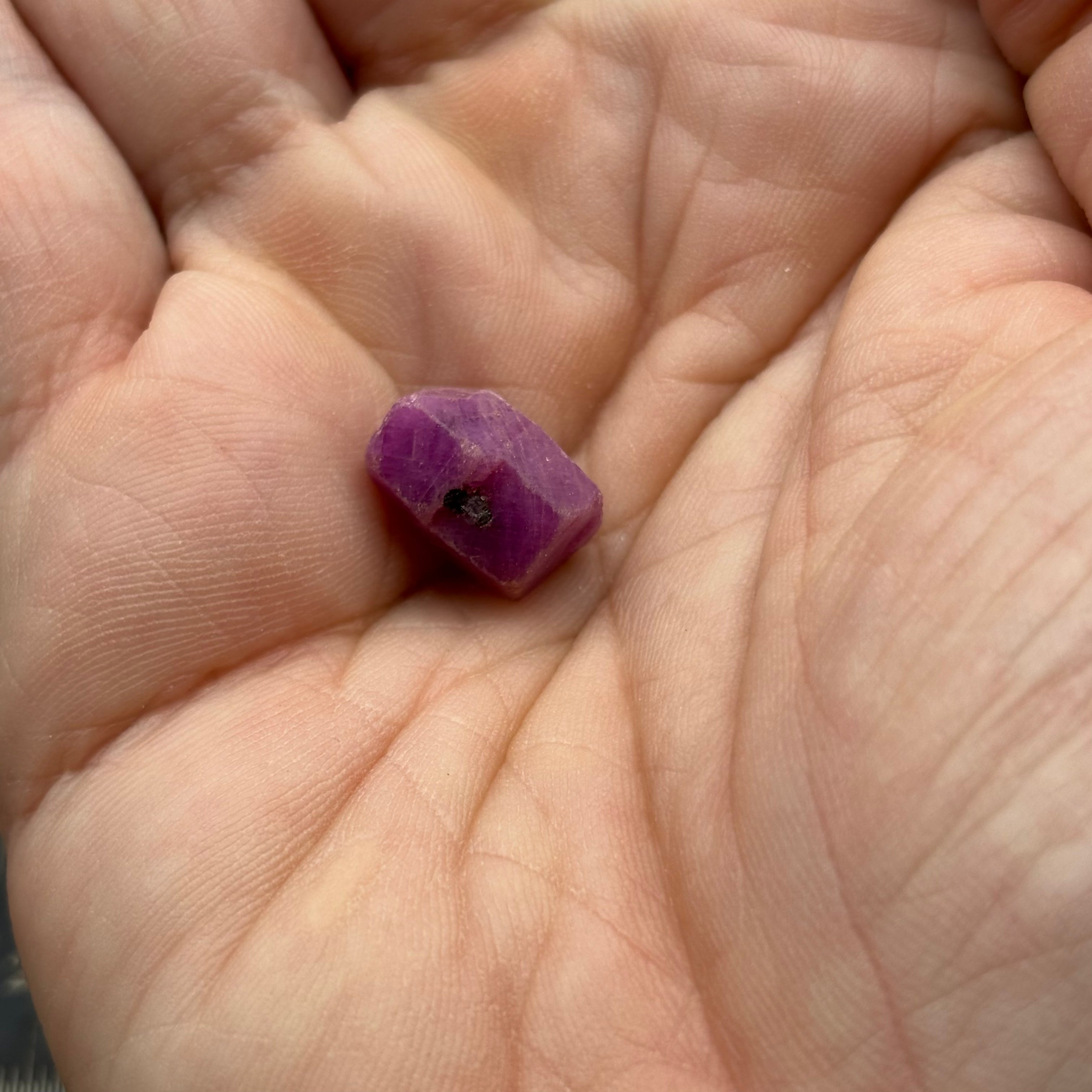 Natural Fluorescent Ruby Crystal - 107