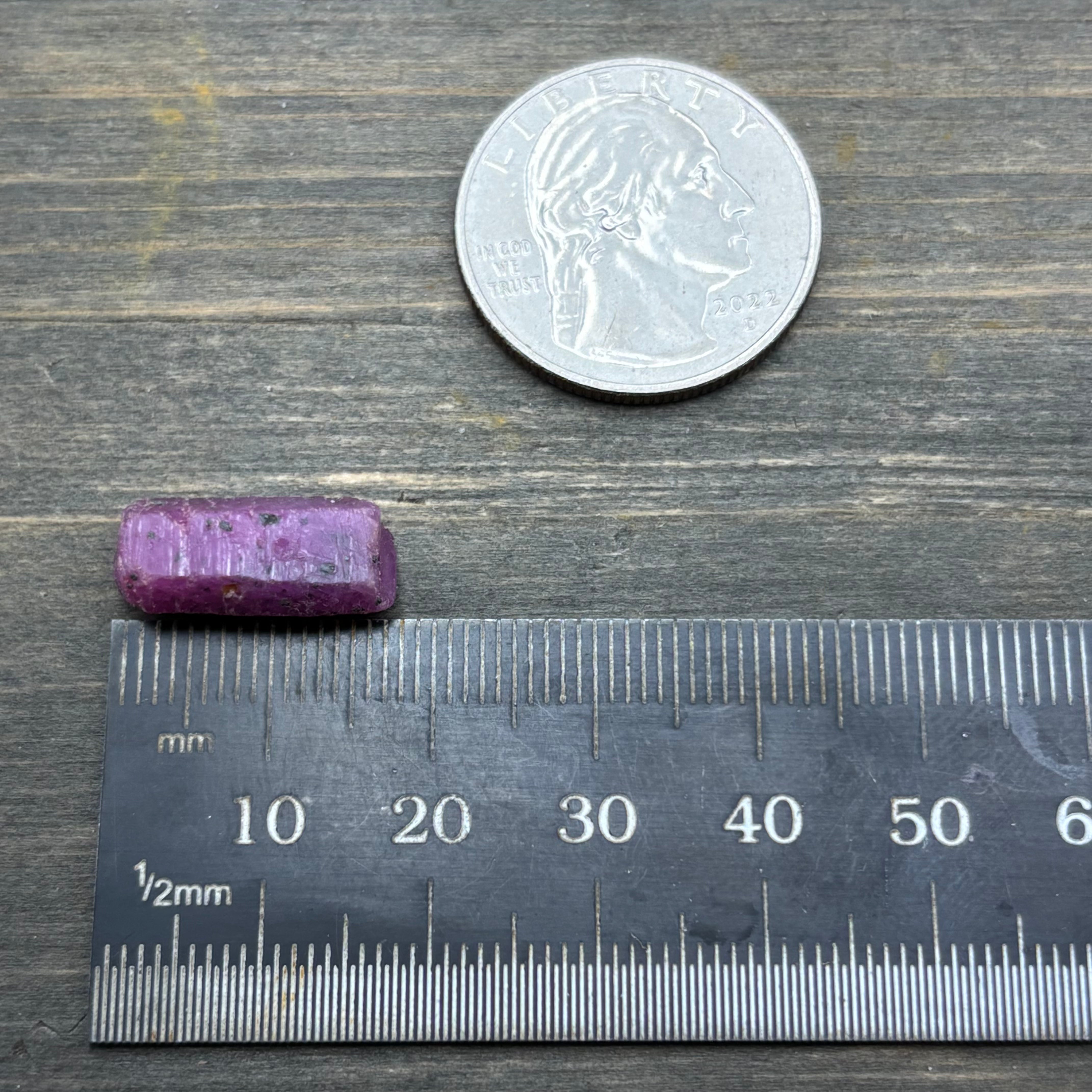 Natural Fluorescent Ruby Crystal - 109