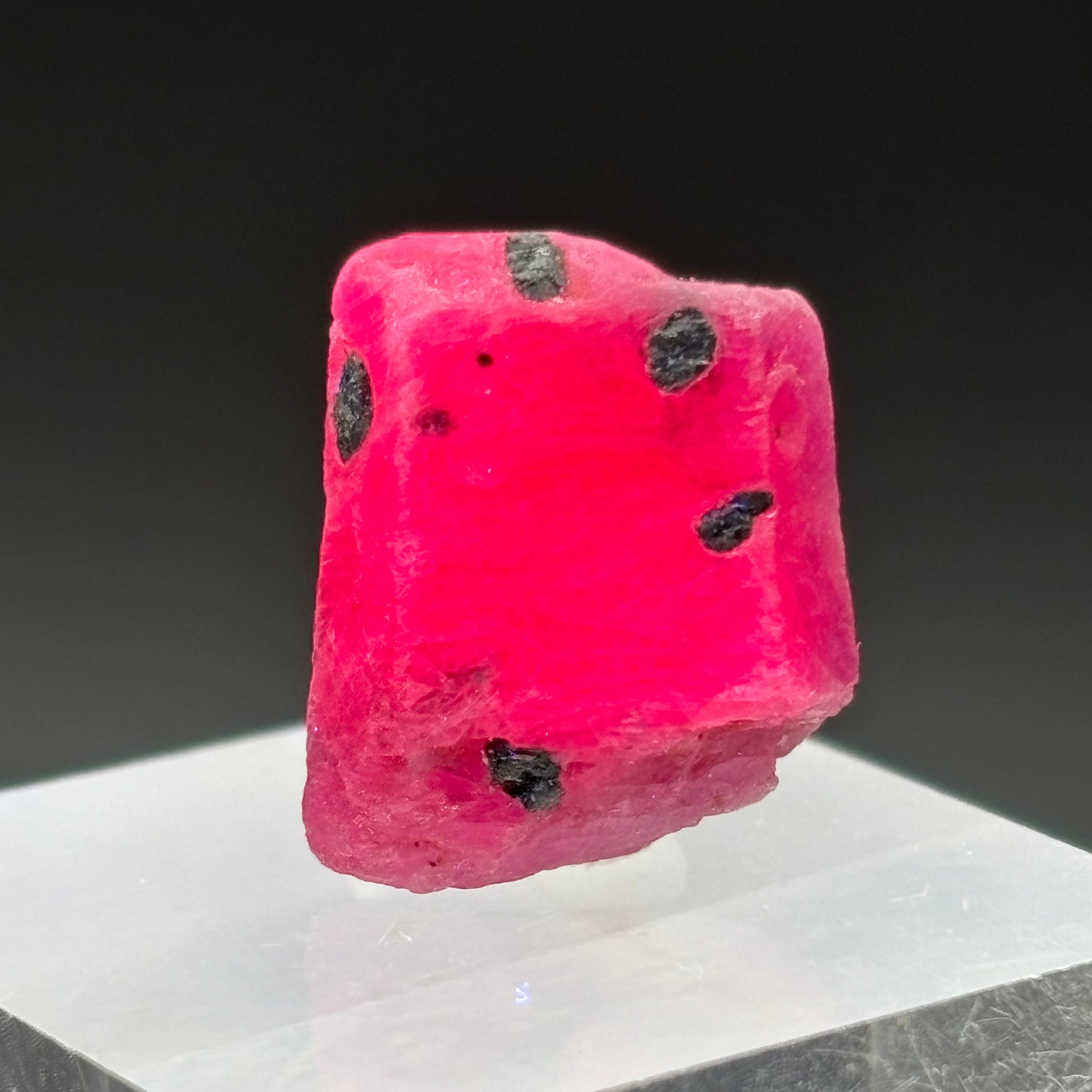 Natural Fluorescent Ruby Crystal - 110
