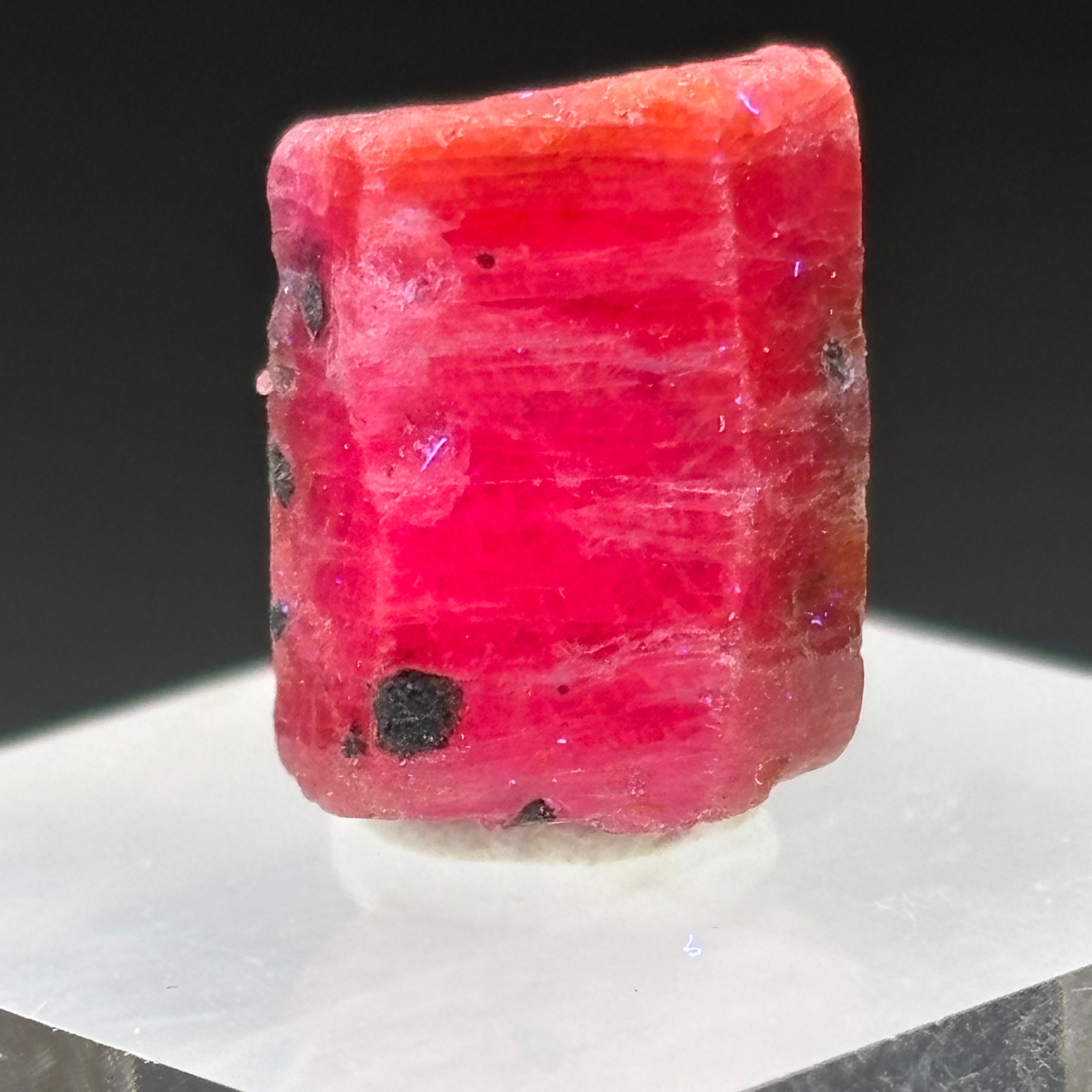 Natural Fluorescent Ruby Crystal - 111