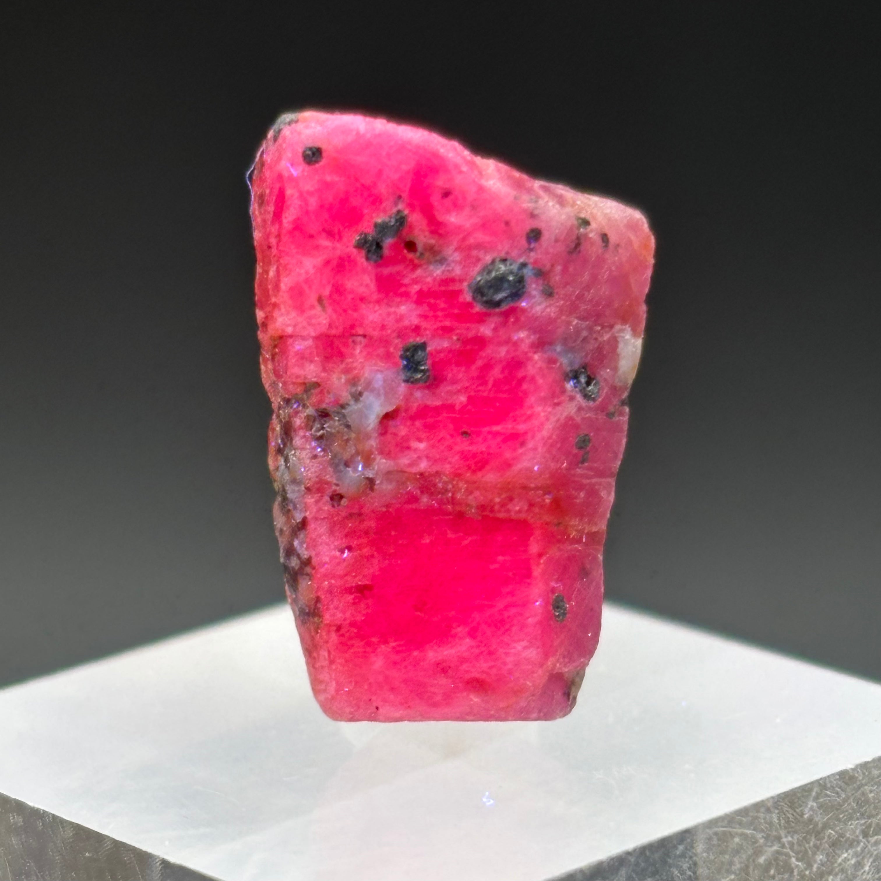 Natural Fluorescent Ruby Crystal - 112