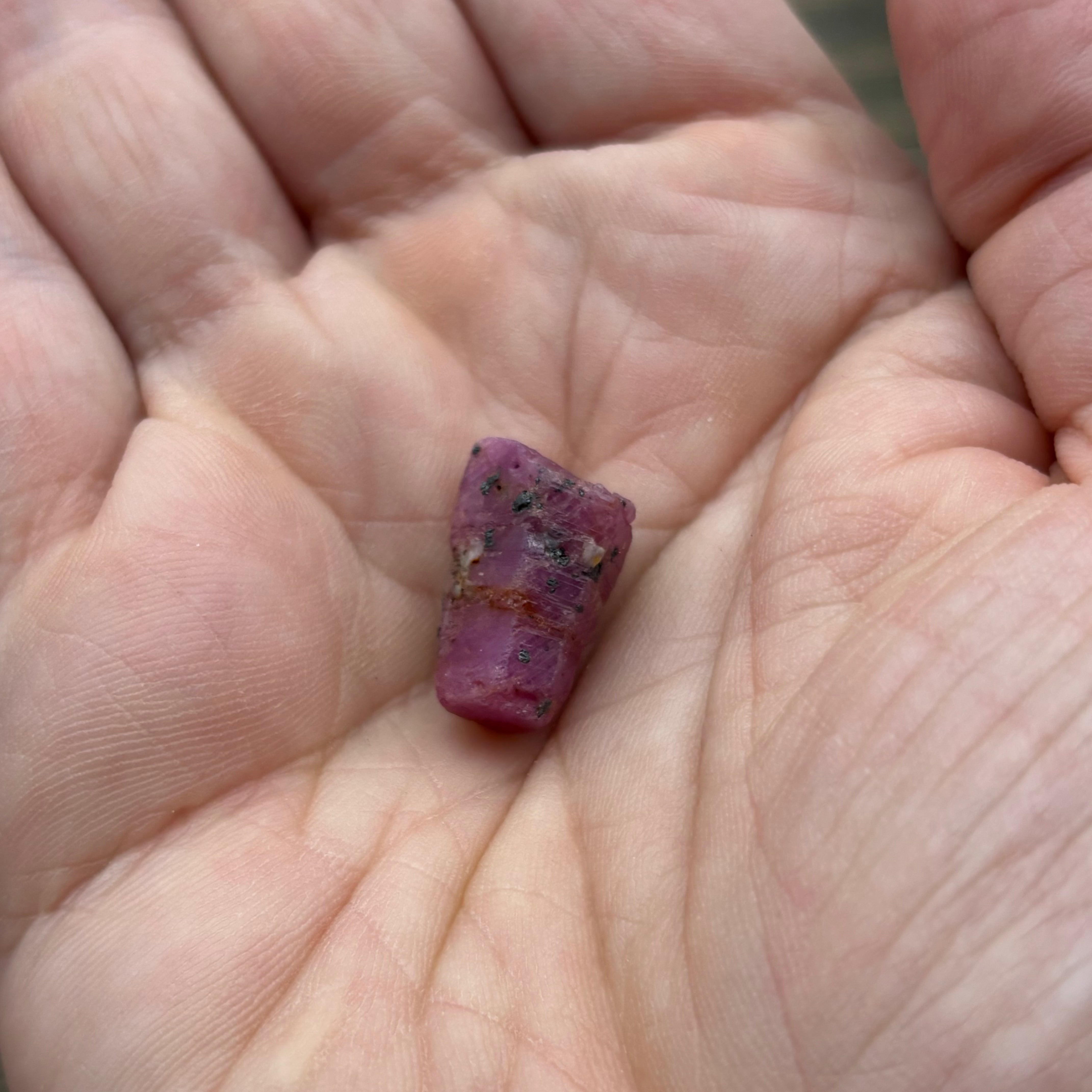 Natural Fluorescent Ruby Crystal - 112