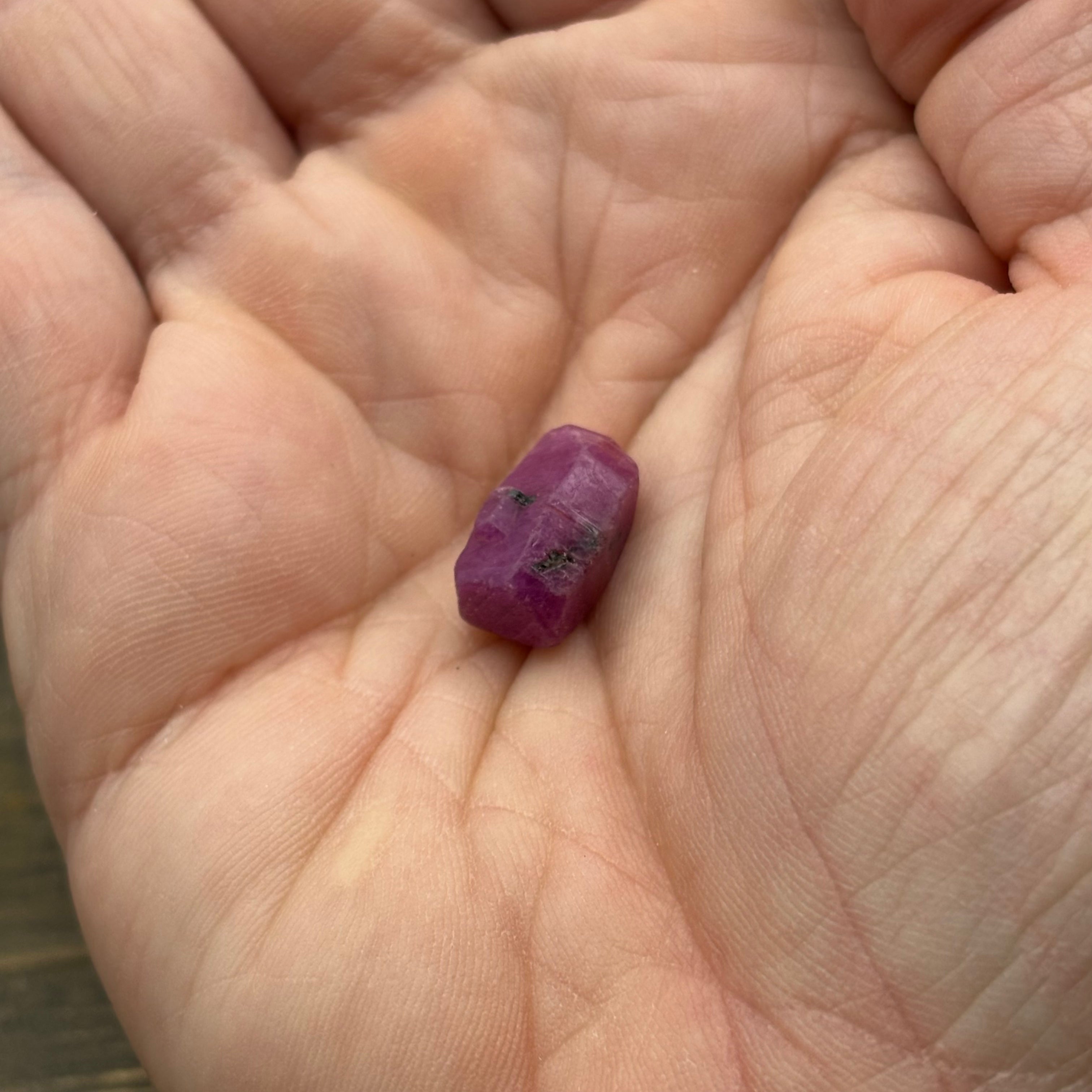 Natural Fluorescent Ruby Crystal - 114