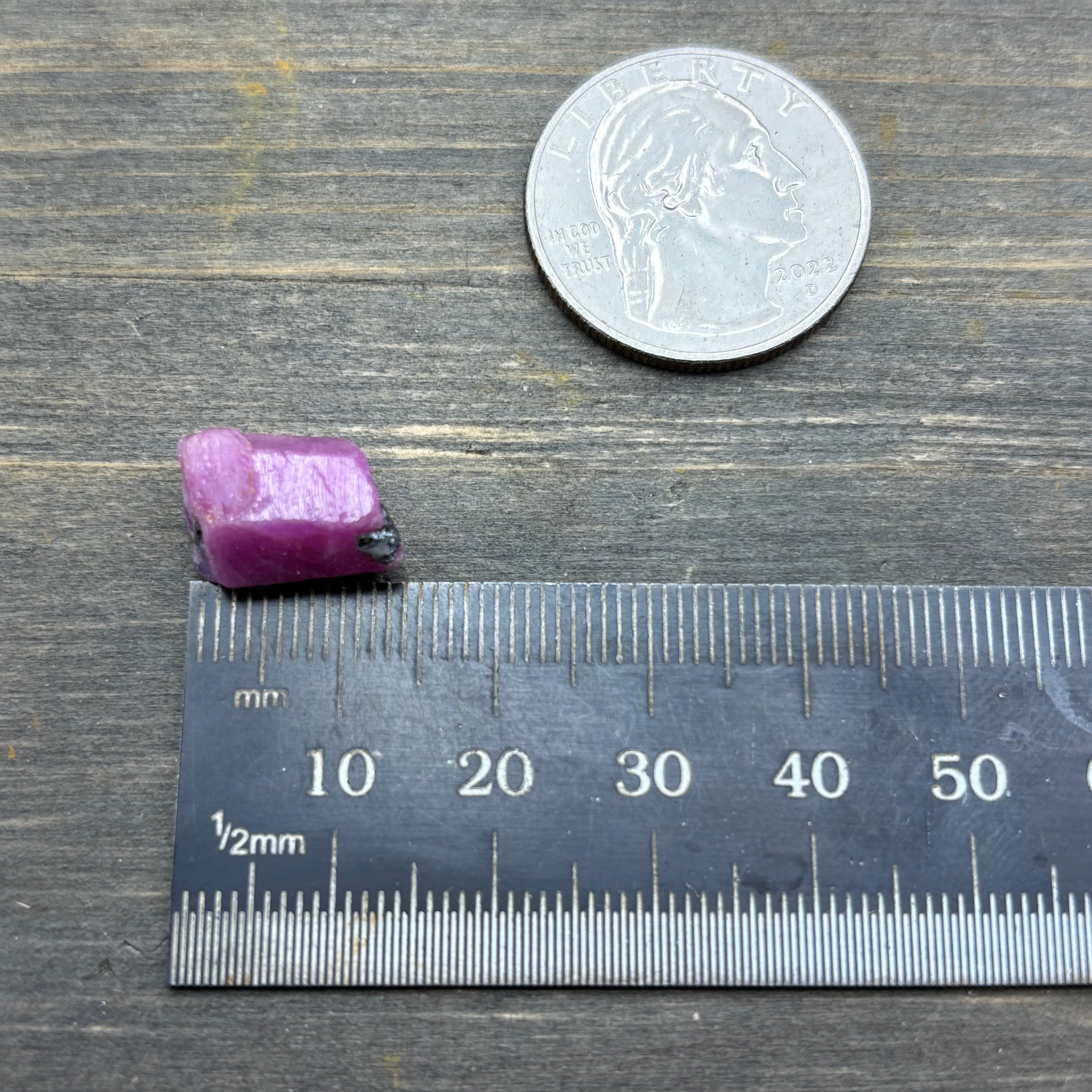 Natural Fluorescent Ruby Crystal - 115