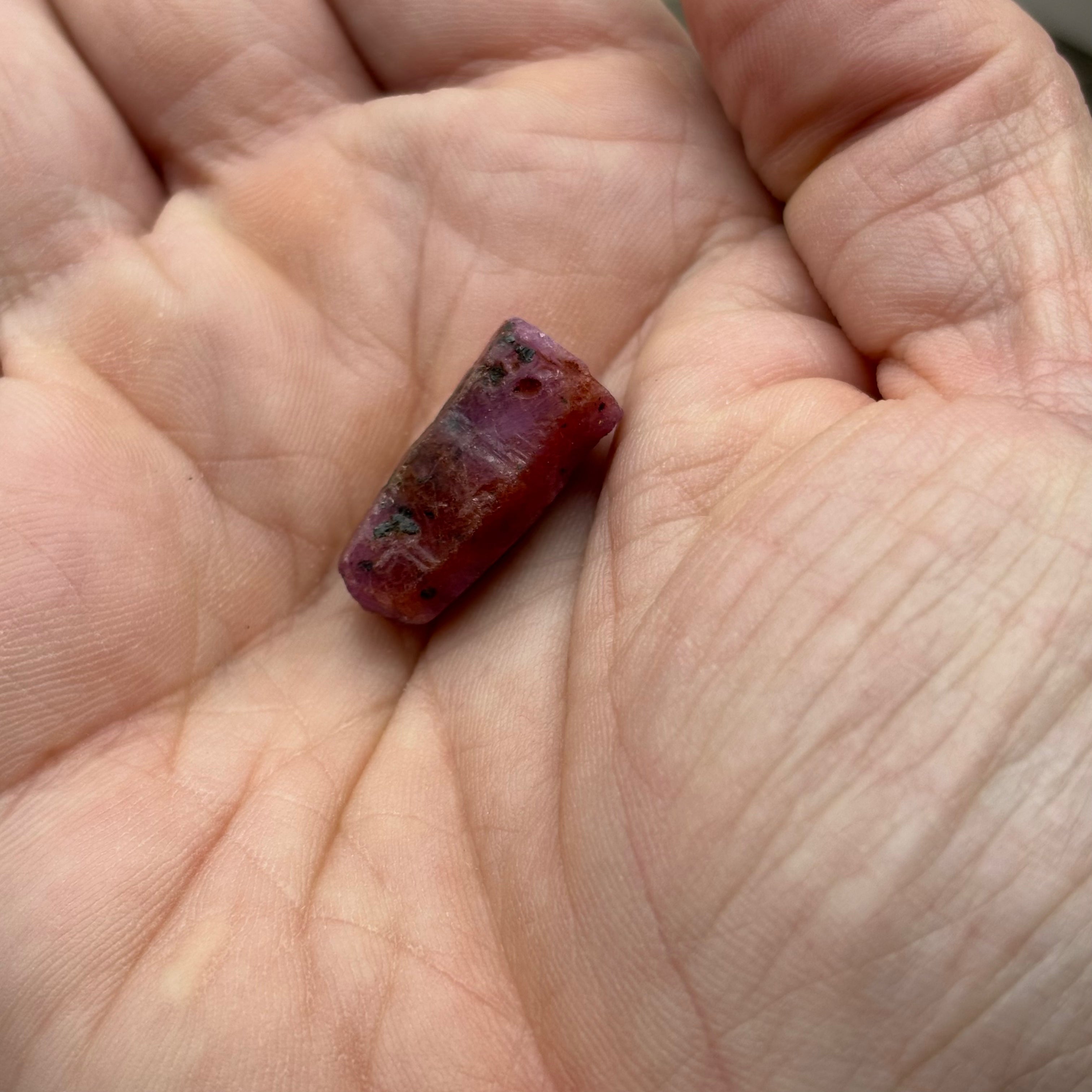 Natural Fluorescent Ruby Crystal - 116
