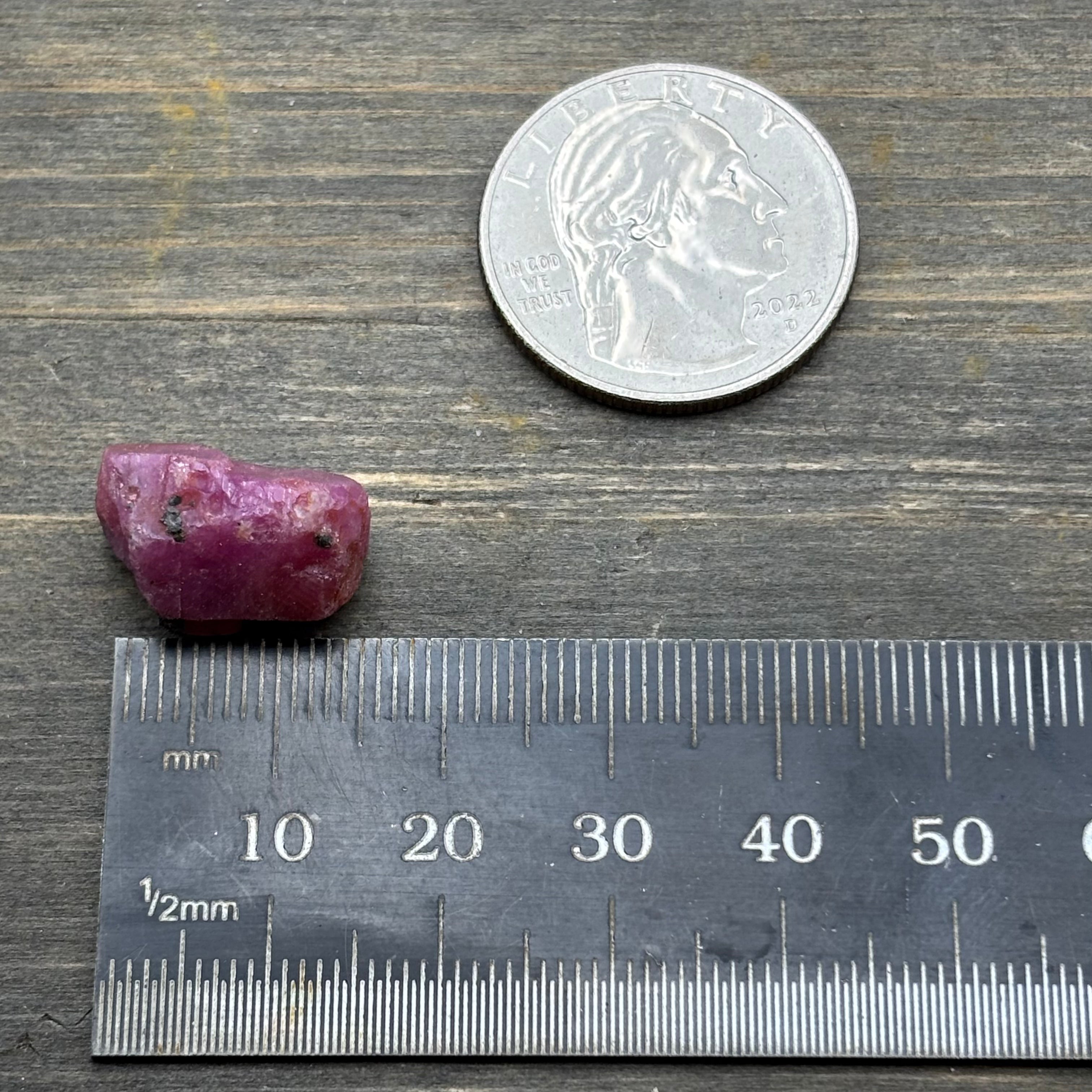 Natural Fluorescent Ruby Crystal - 117