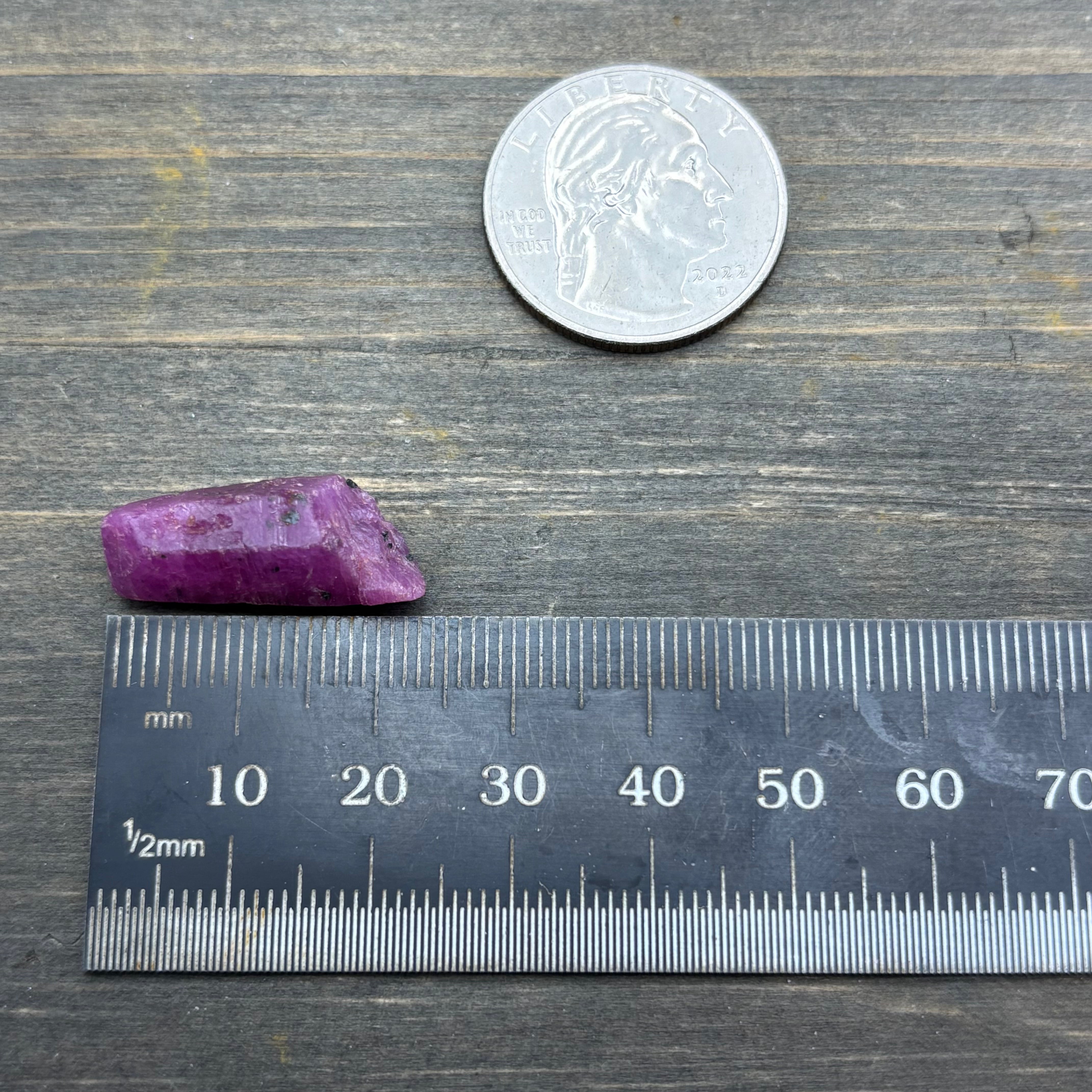 Natural Fluorescent Ruby Crystal - 119