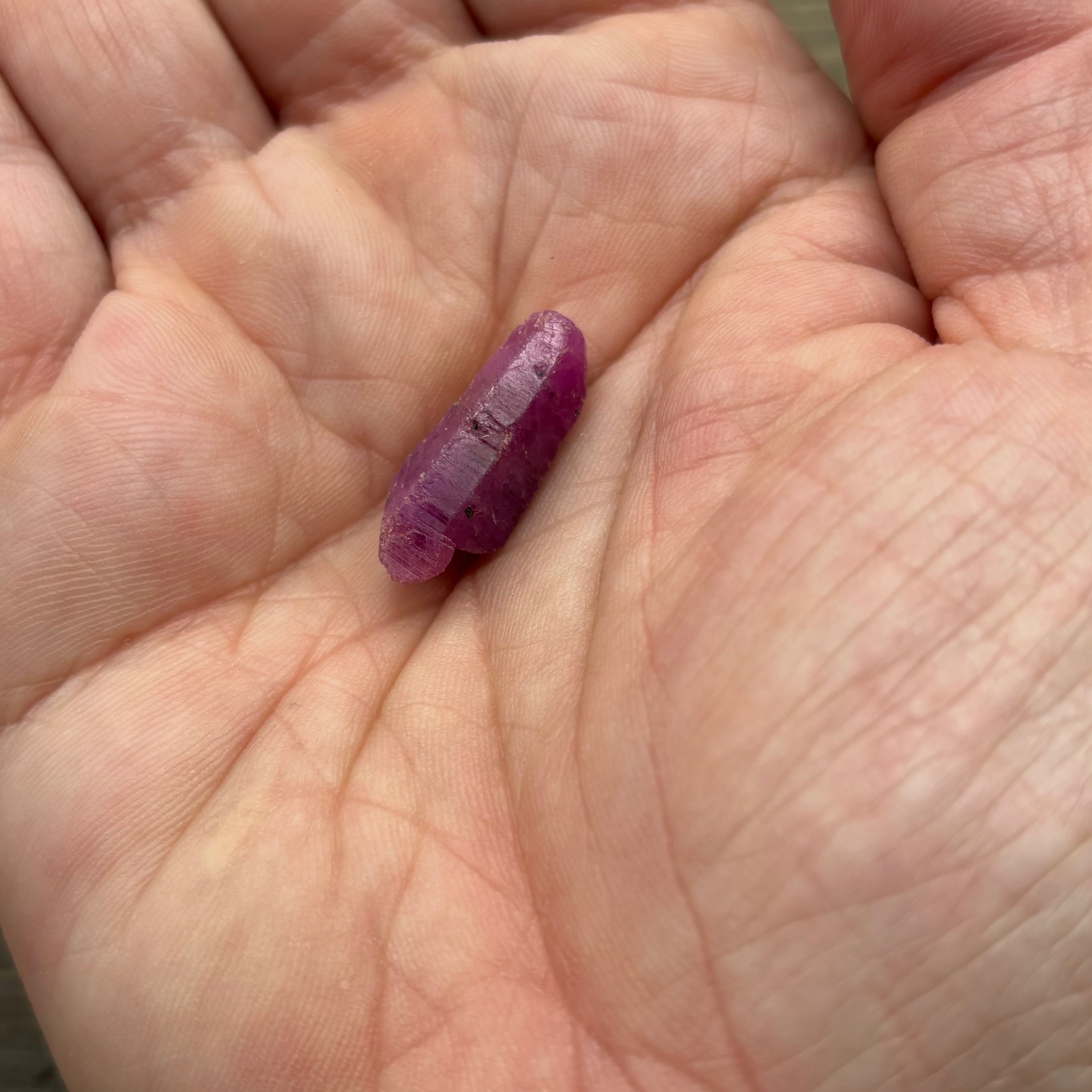 Natural Fluorescent Ruby Crystal - 119