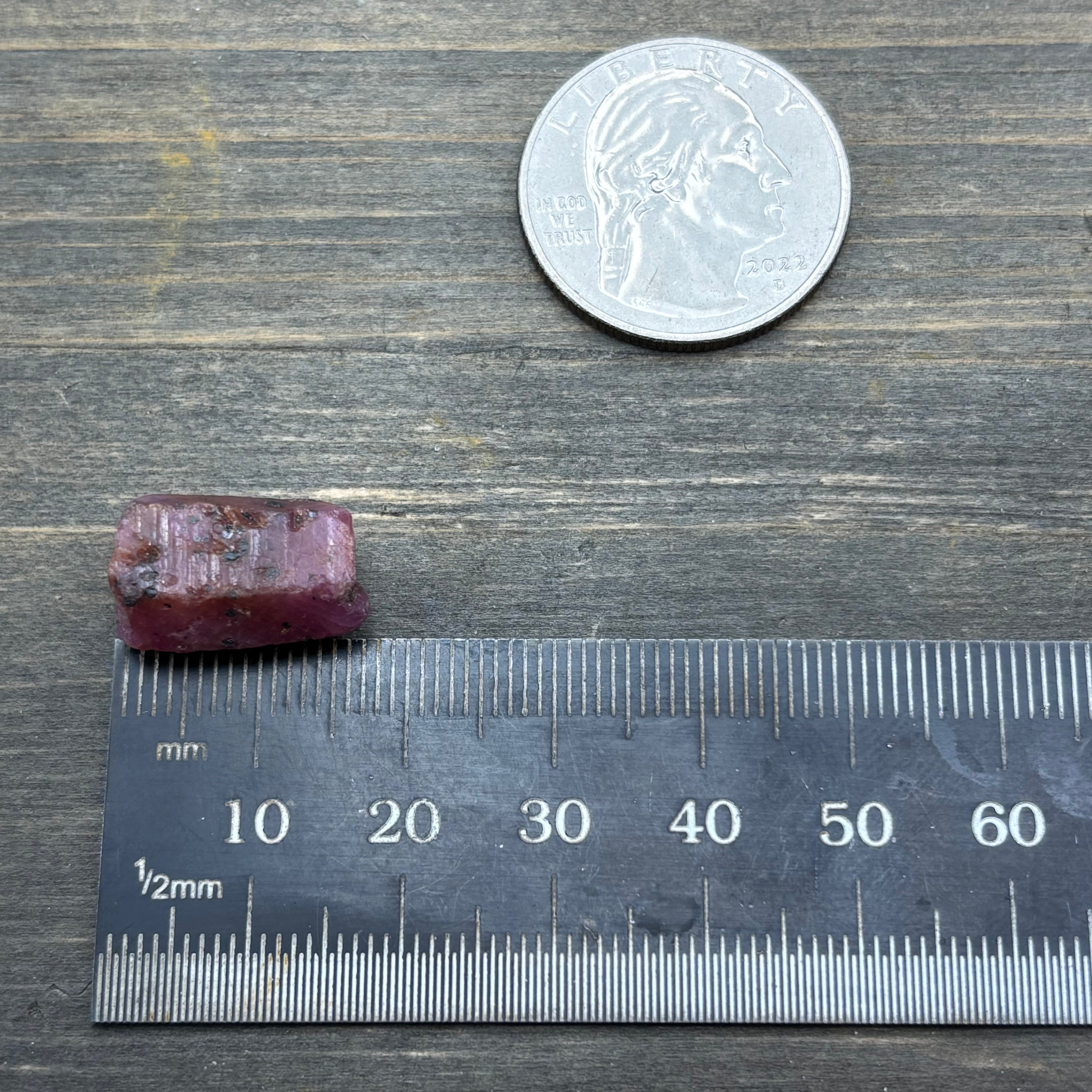 Natural Fluorescent Ruby Crystal - 120