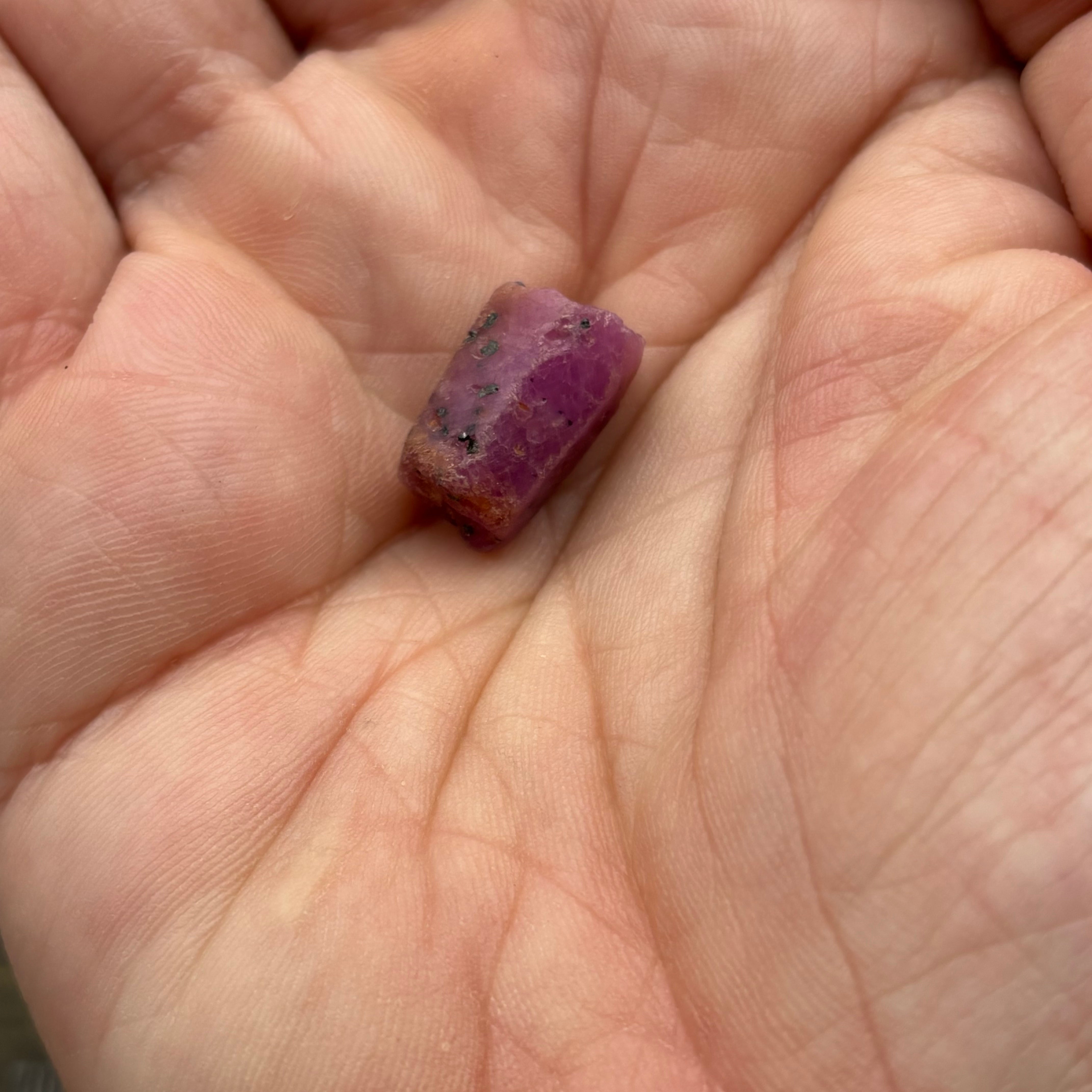 Natural Fluorescent Ruby Crystal - 120