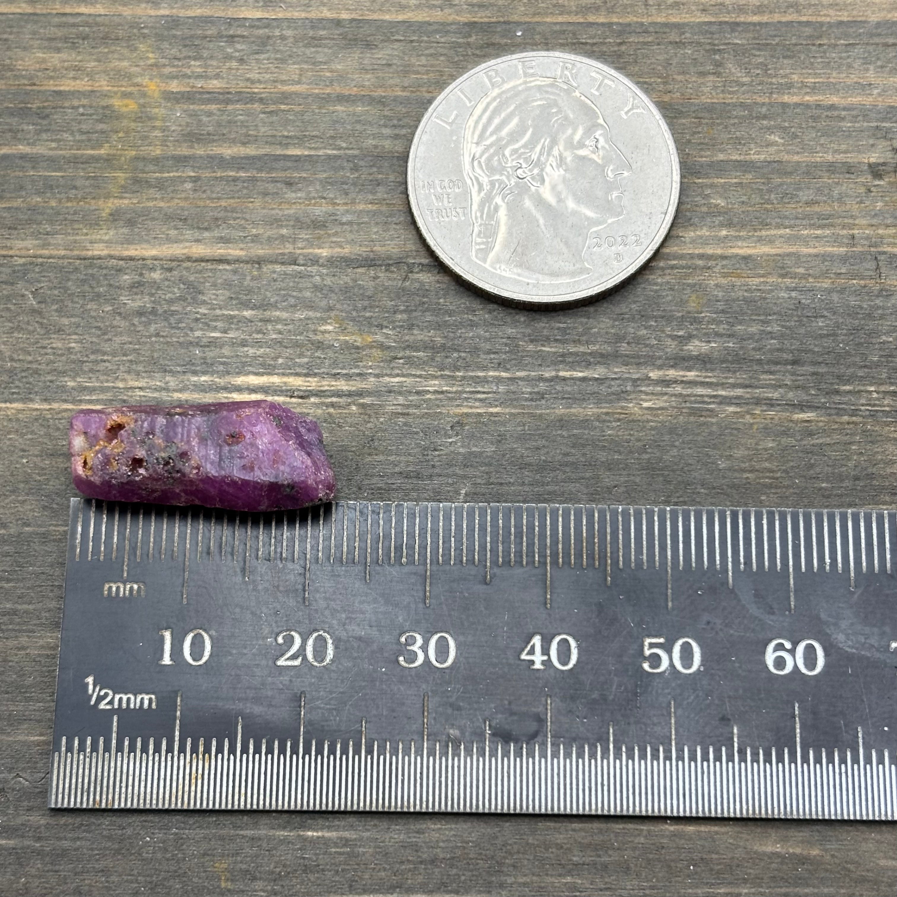 Natural Fluorescent Ruby Crystal - 121