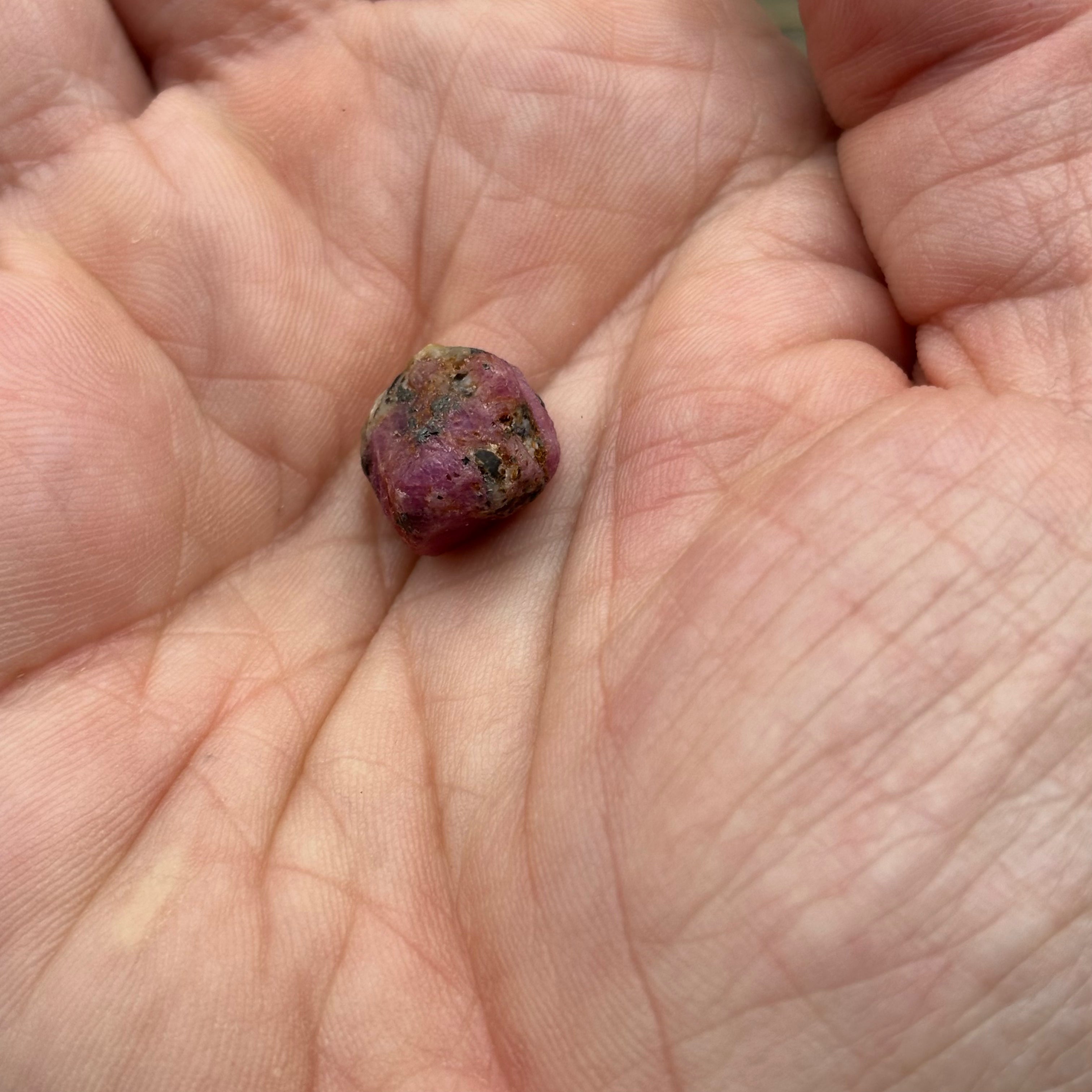 Natural Fluorescent Ruby Crystal - 122