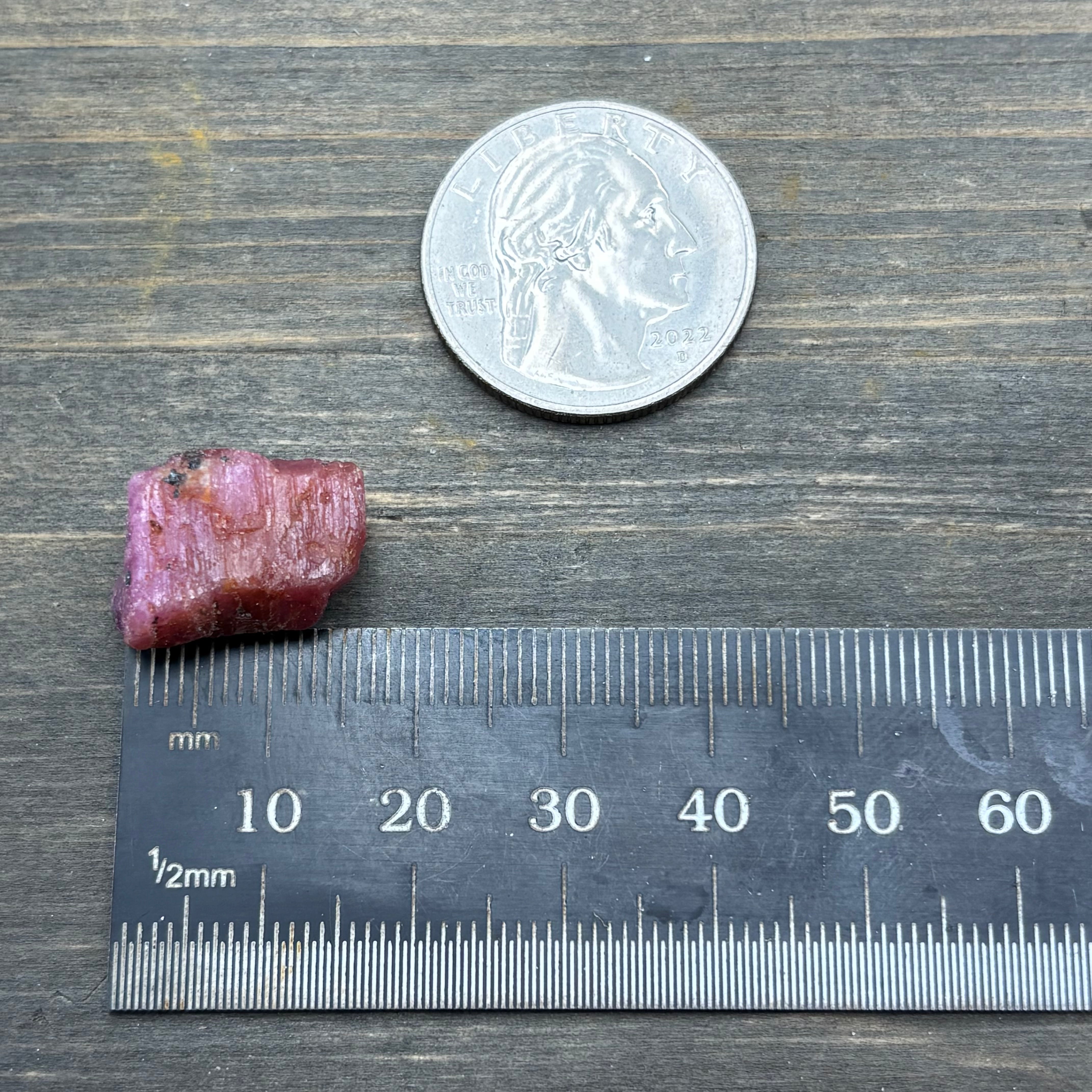 Natural Fluorescent Ruby Crystal - 123