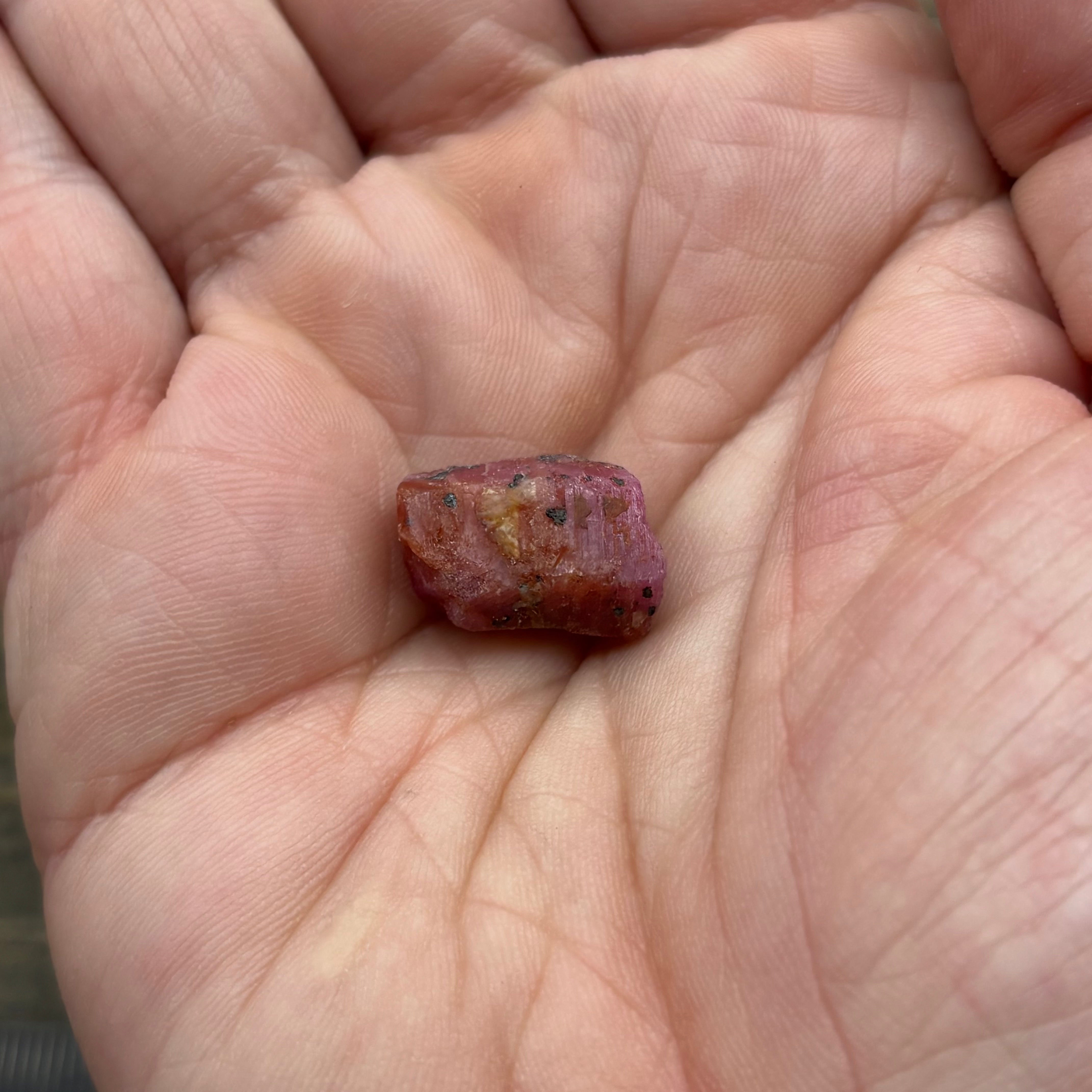 Natural Fluorescent Ruby Crystal - 123