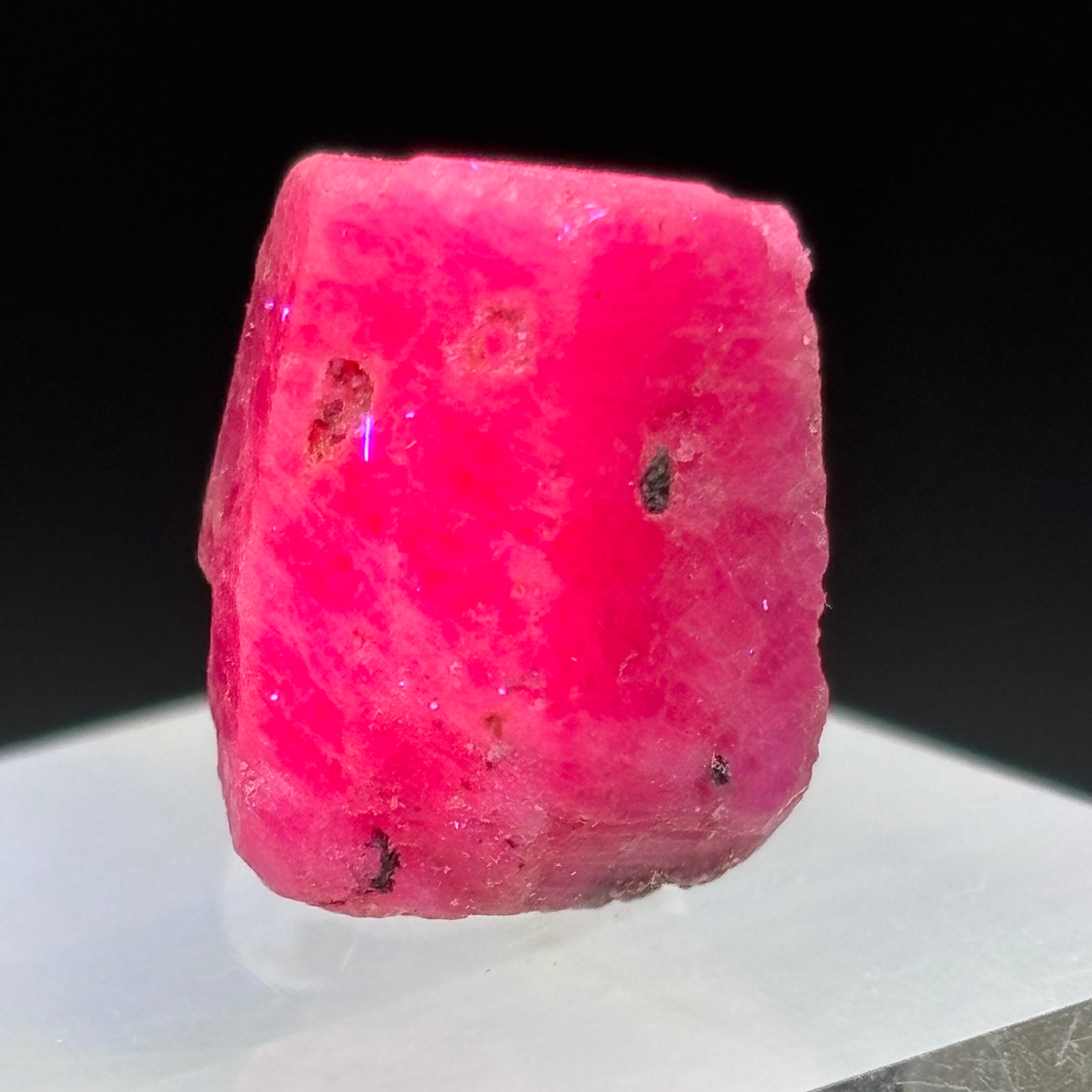 Natural Fluorescent Ruby Crystal - 124