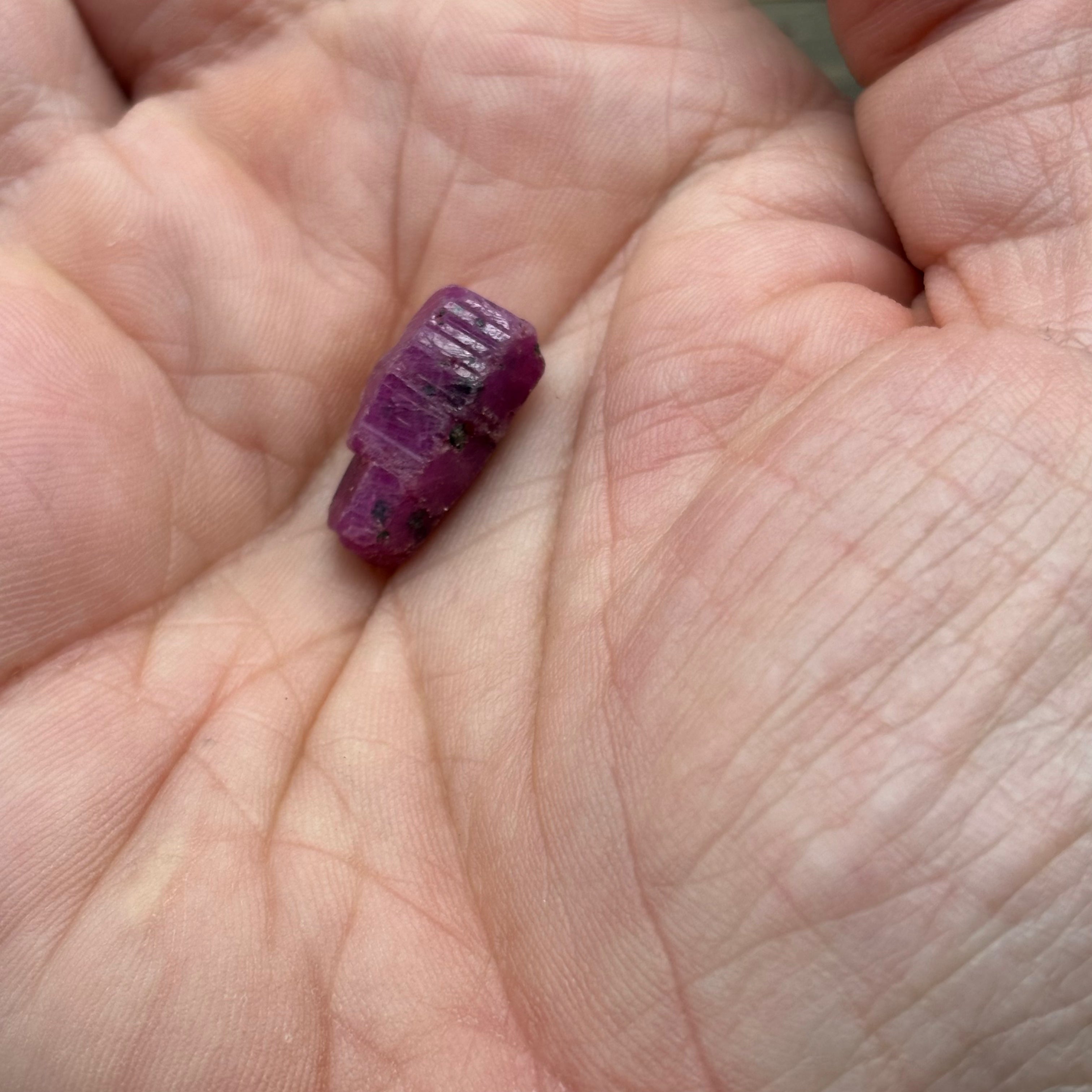 Natural Fluorescent Ruby Crystal - 125