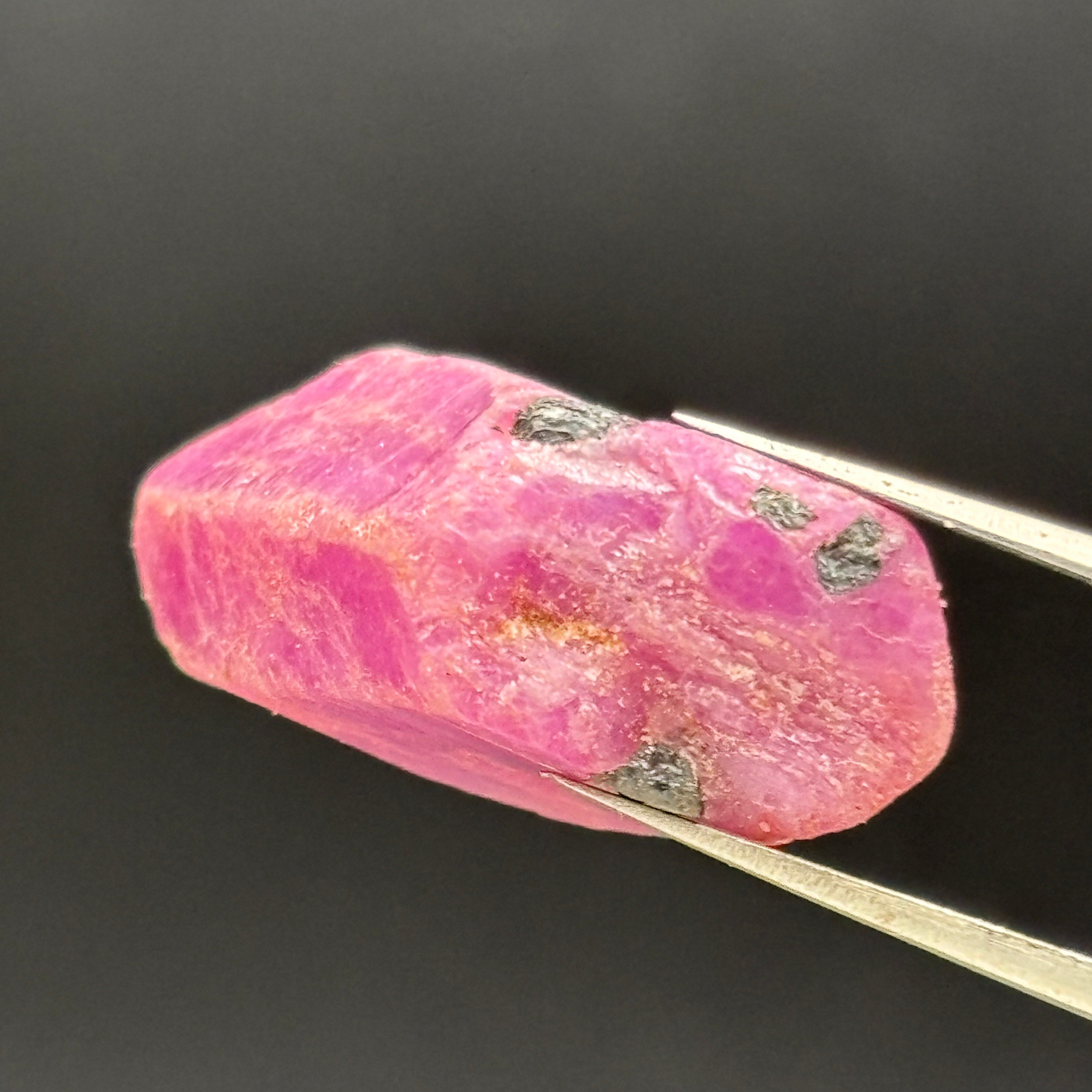 Natural Fluorescent Ruby Crystal - 126