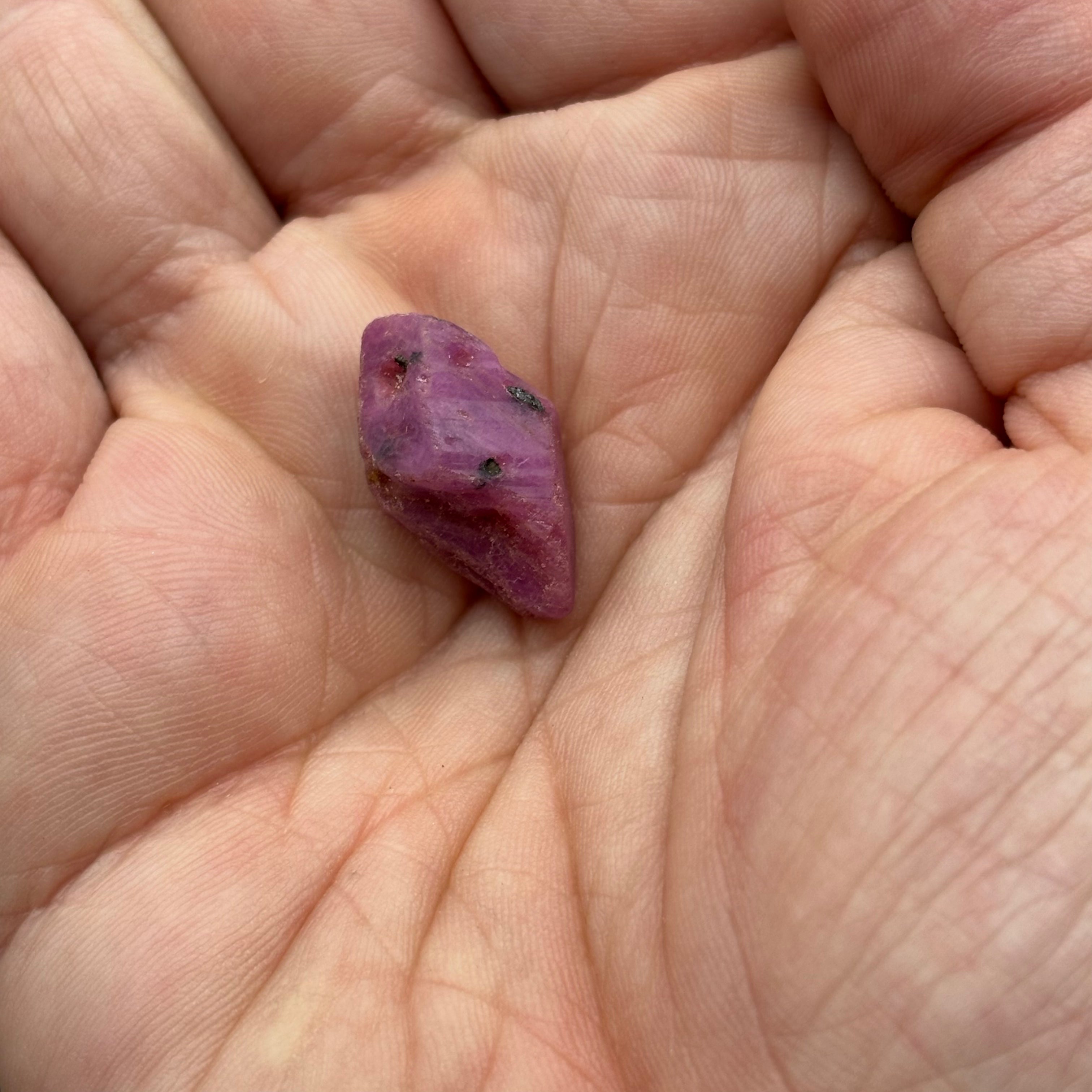Natural Fluorescent Ruby Crystal - 126