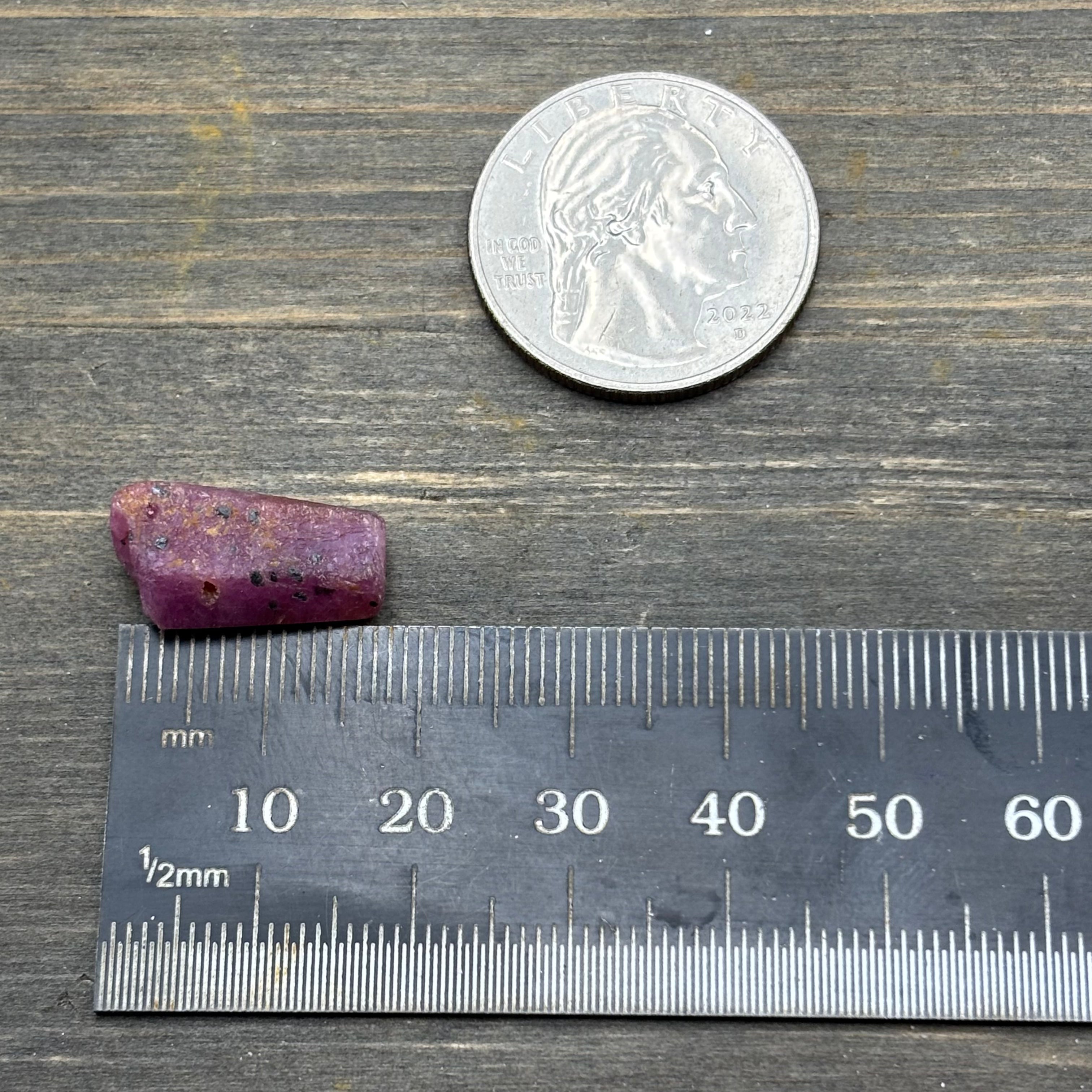 Natural Fluorescent Ruby Crystal - 133