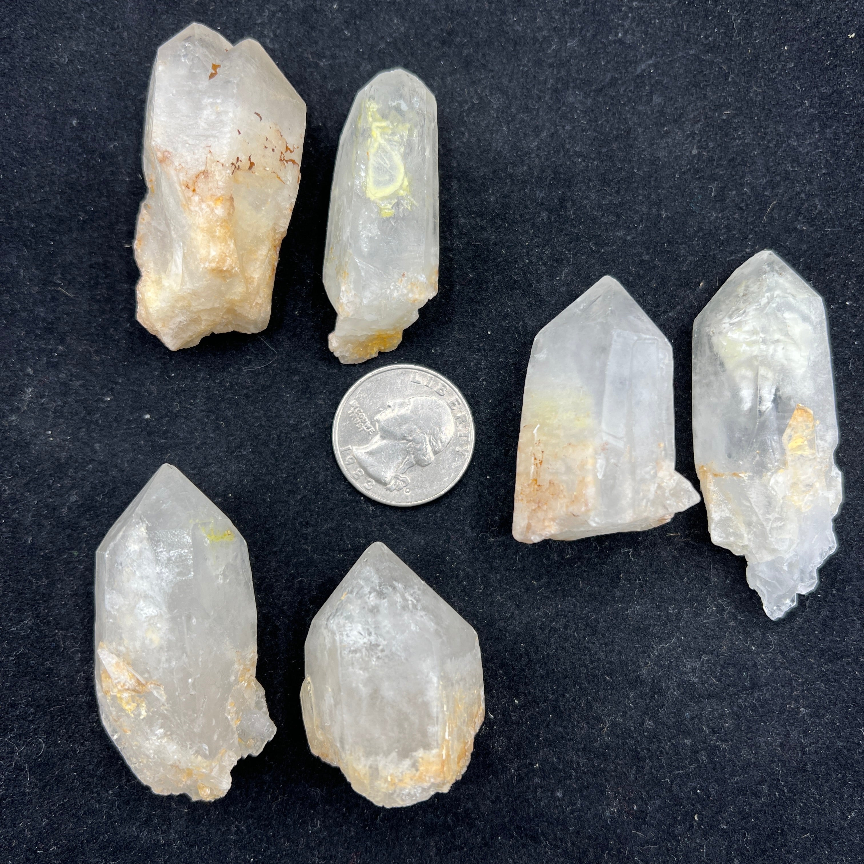 Quartz Points from Water Cave, Pair