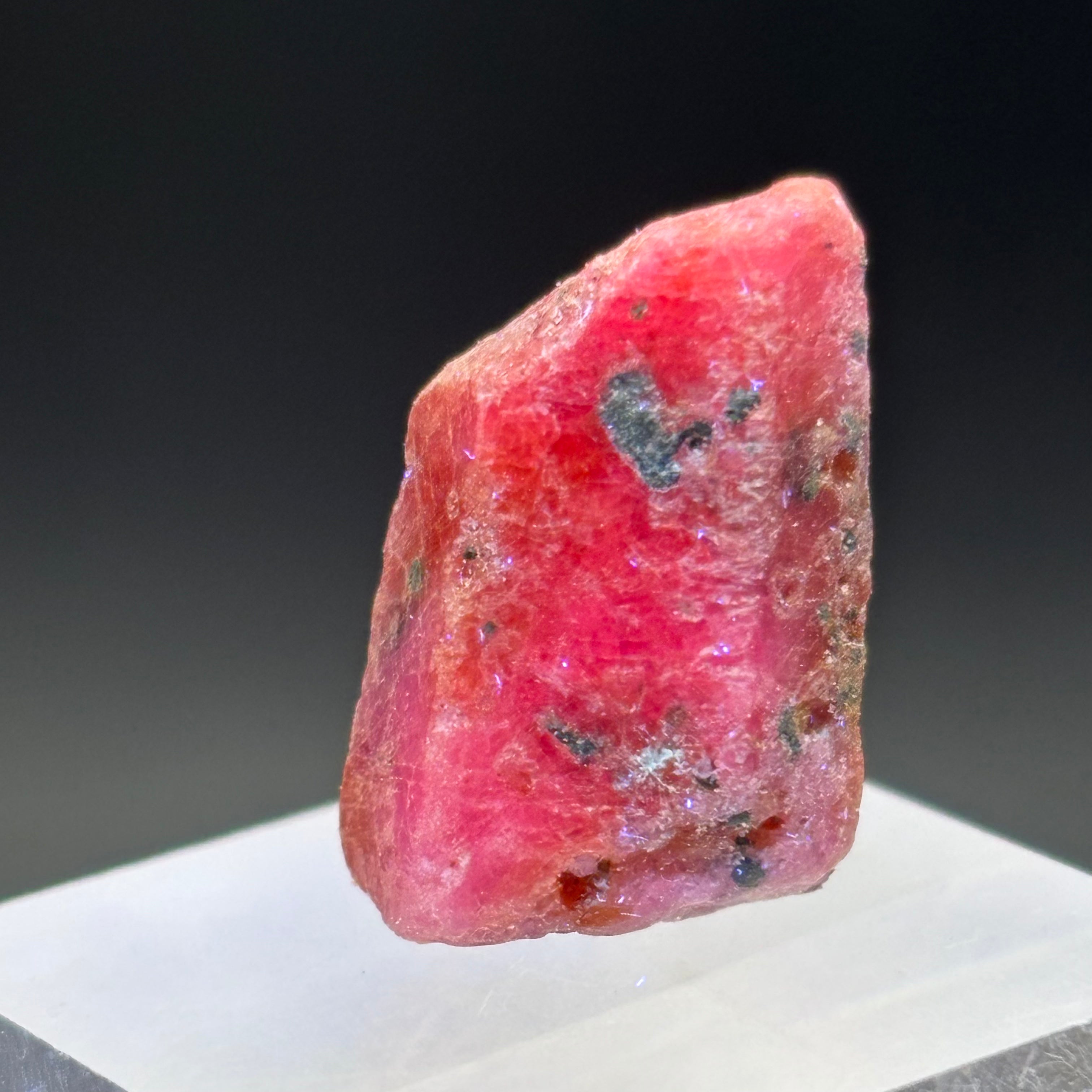 Natural Fluorescent Ruby Crystal - 136
