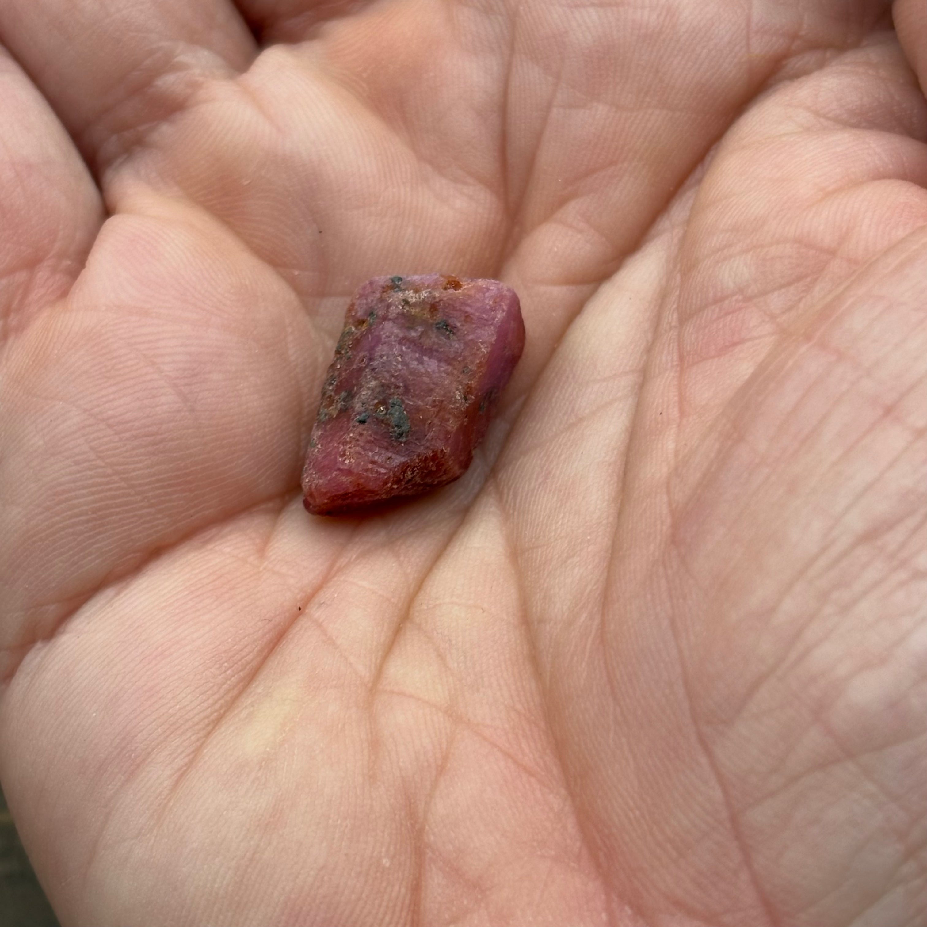 Natural Fluorescent Ruby Crystal - 136