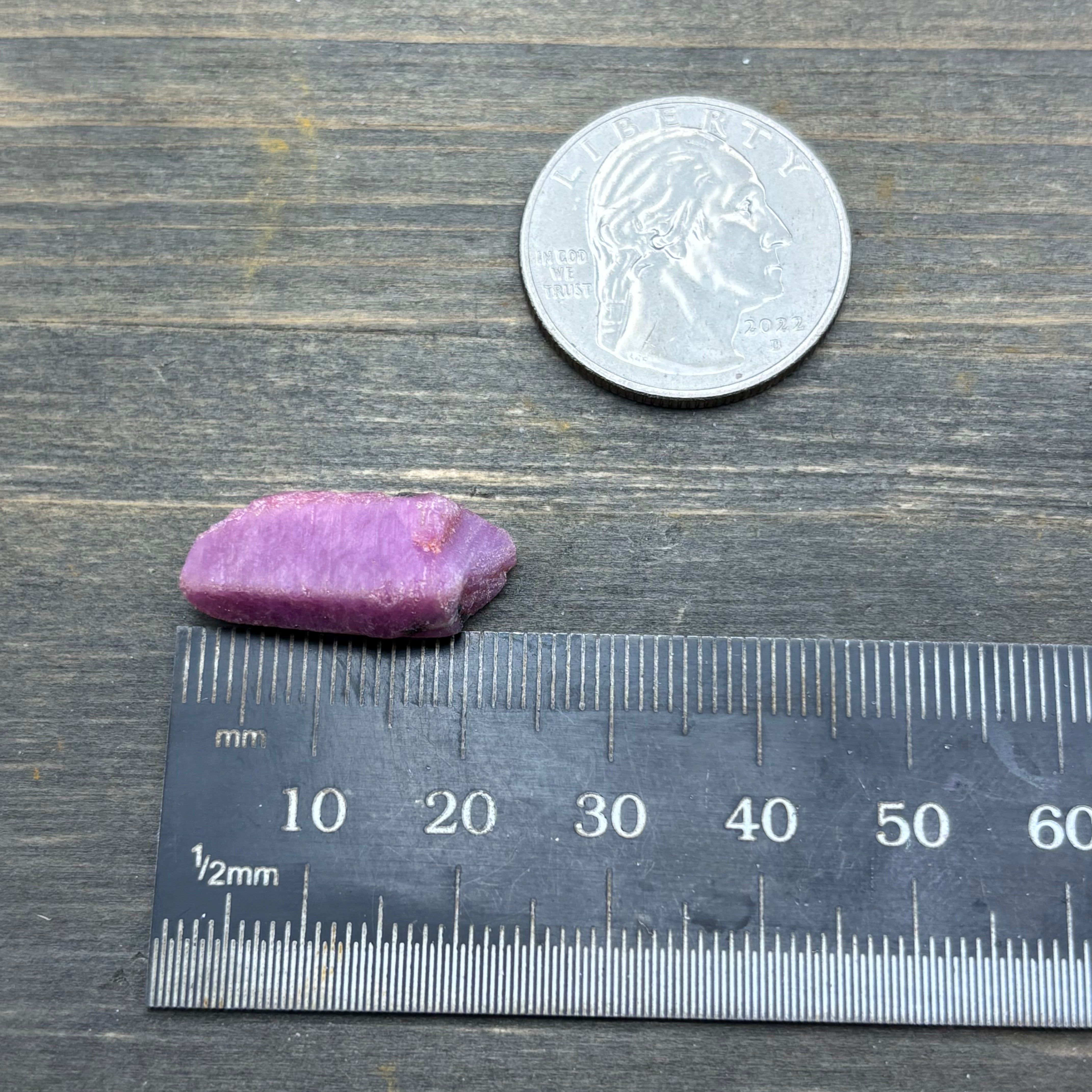Natural Fluorescent Ruby Crystal - 137