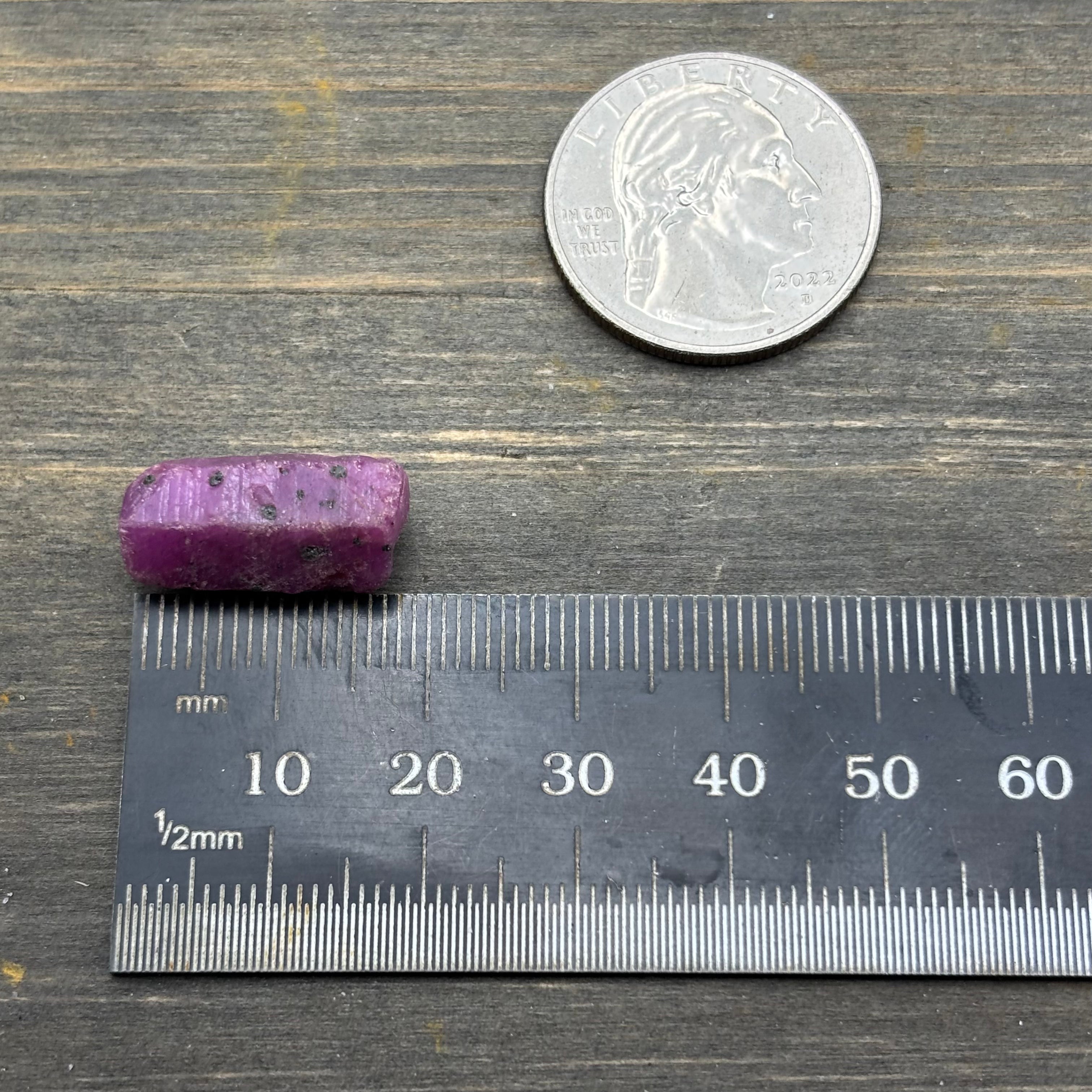 Natural Fluorescent Ruby Crystal - 138