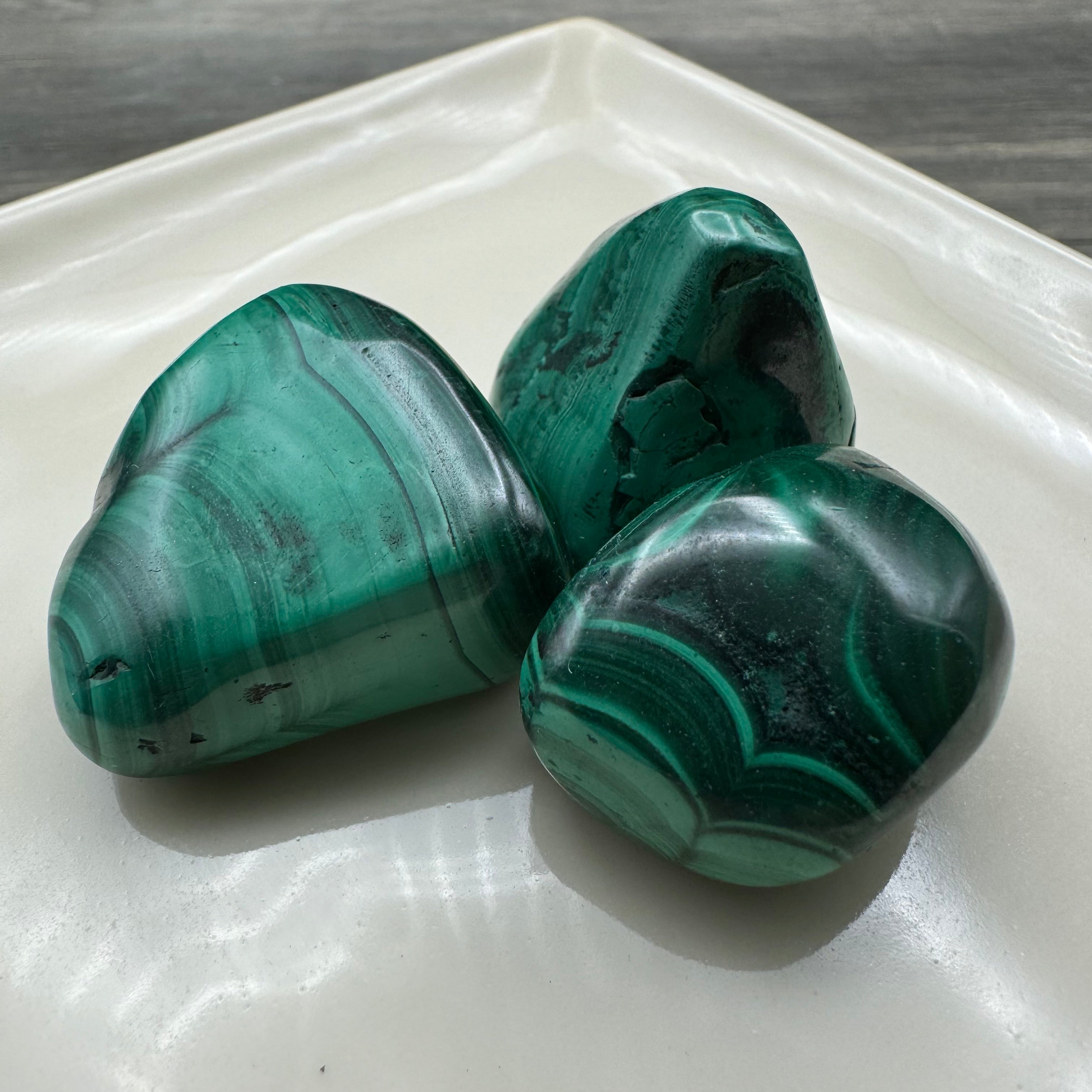 Malachite, Polished, Kit of 3
