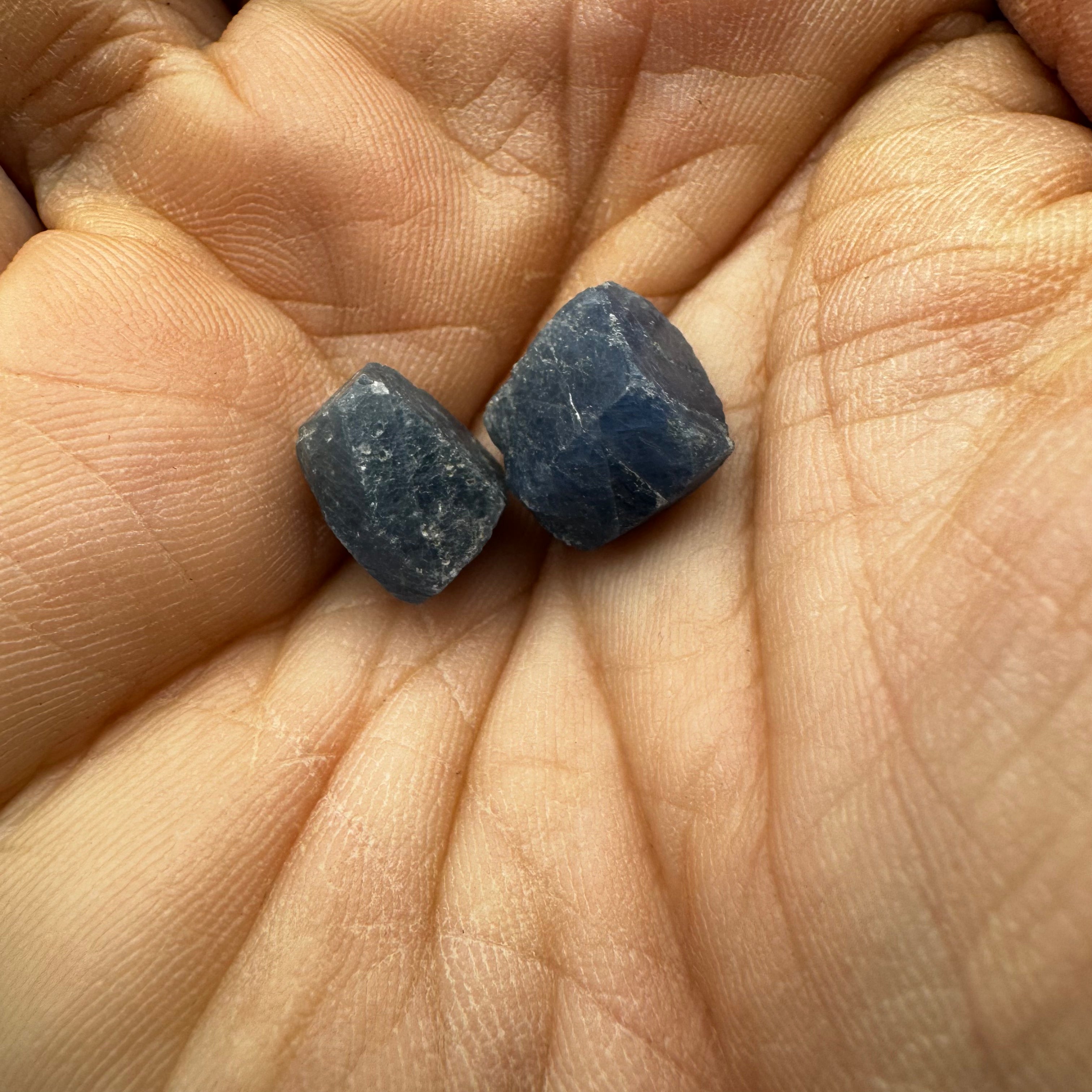 Blue Sapphire Point Pair