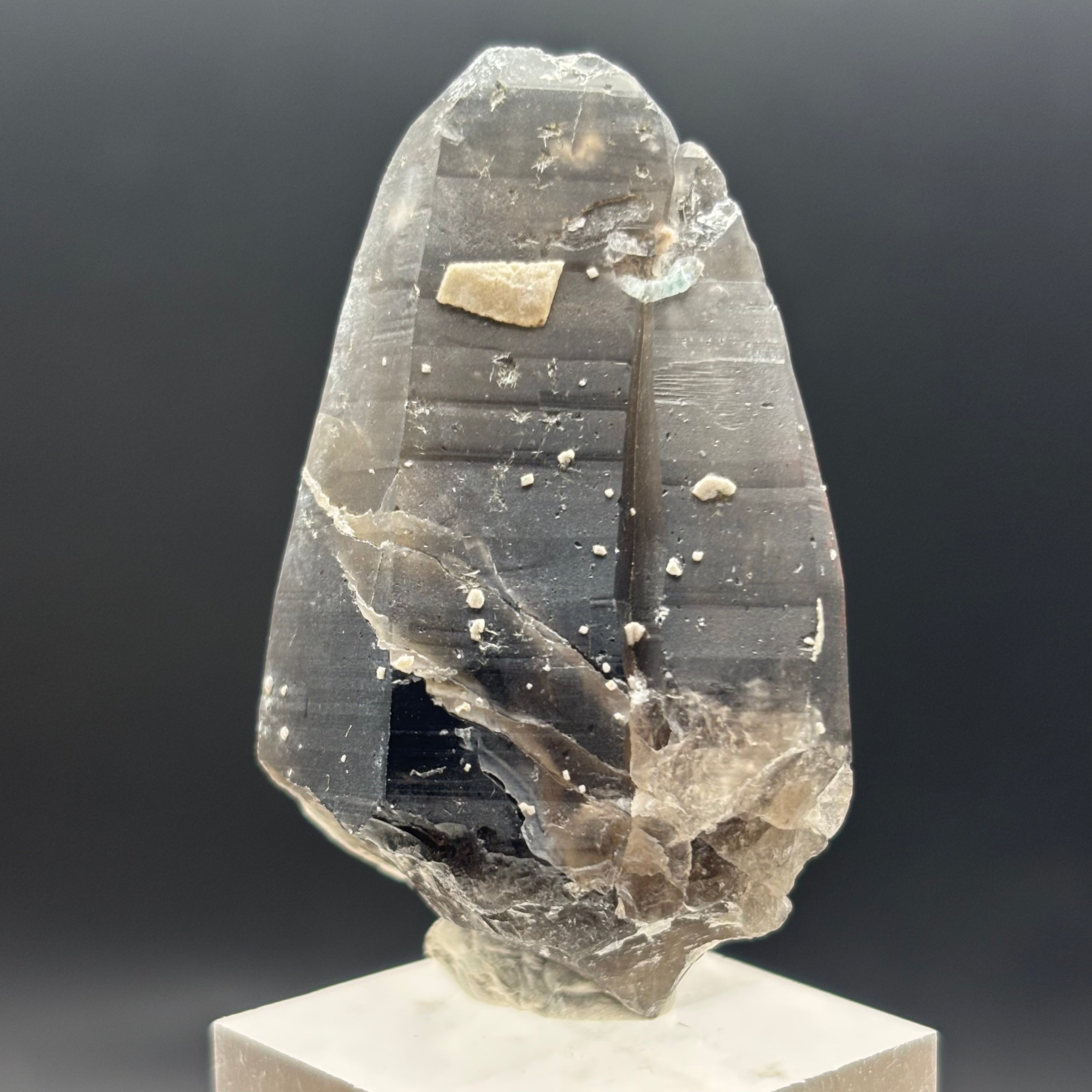 Dark Smoky Quartz Whole Crystal - 020