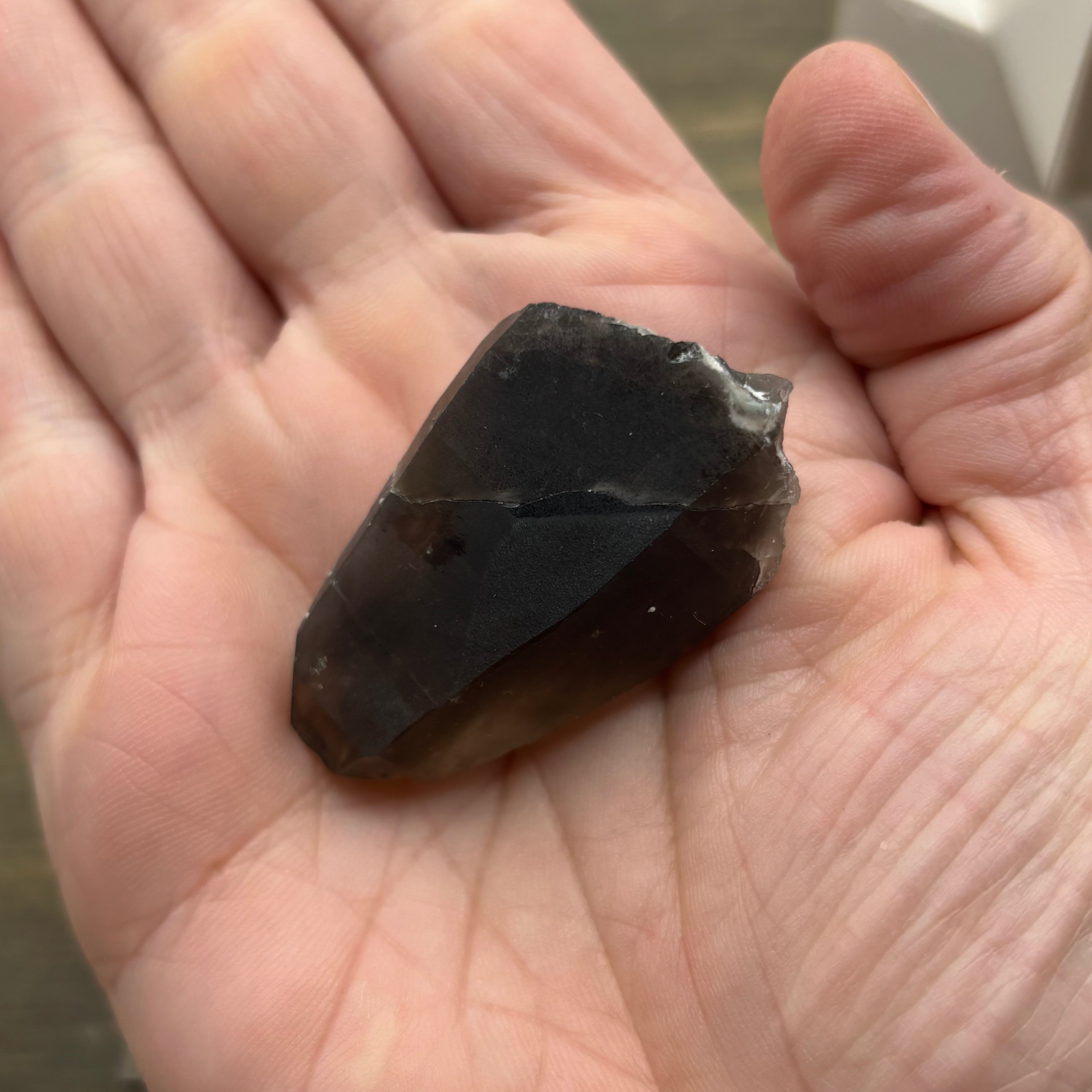 Dark Smoky Quartz Whole Crystal - 020