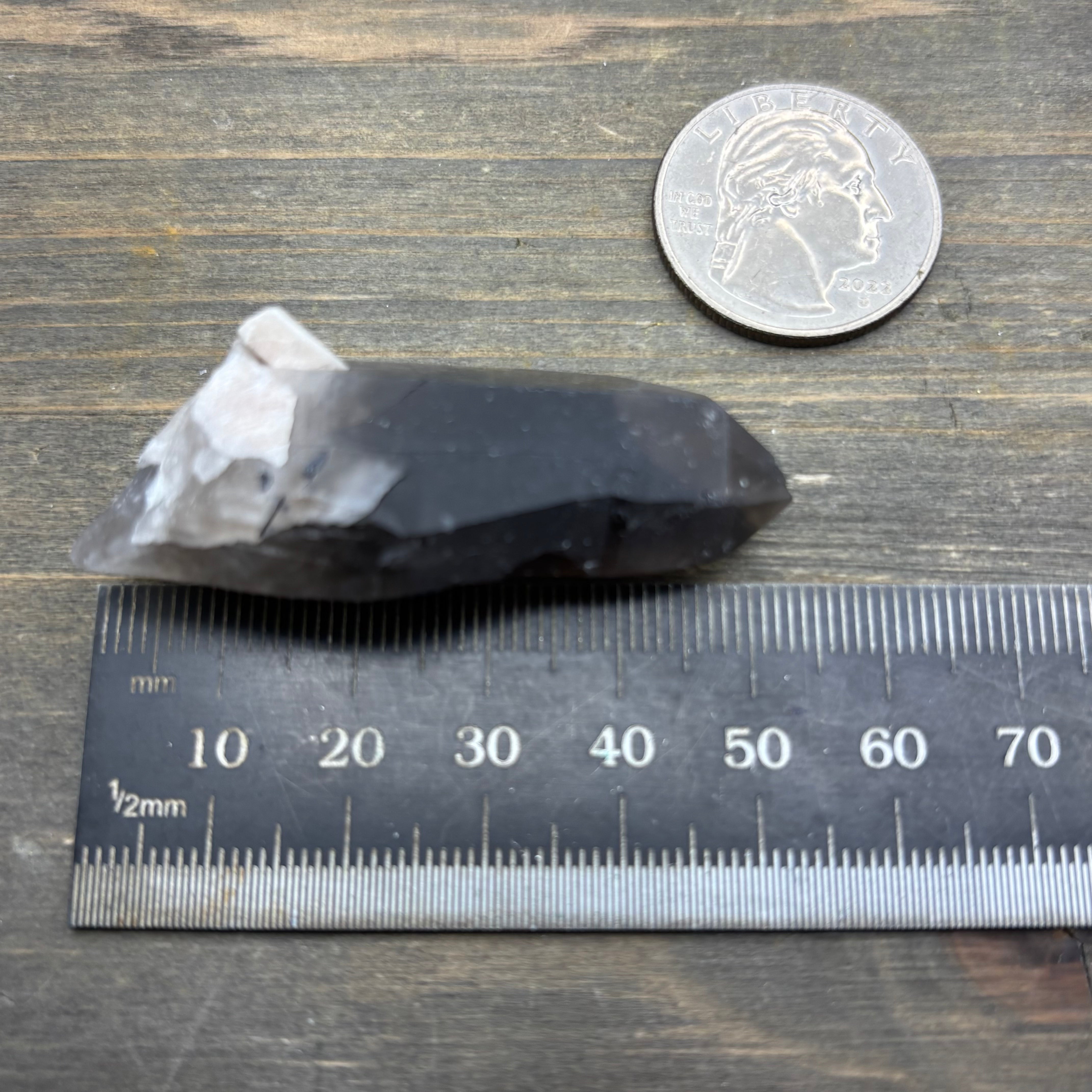 Dark Smoky Quartz Whole Crystal - 022