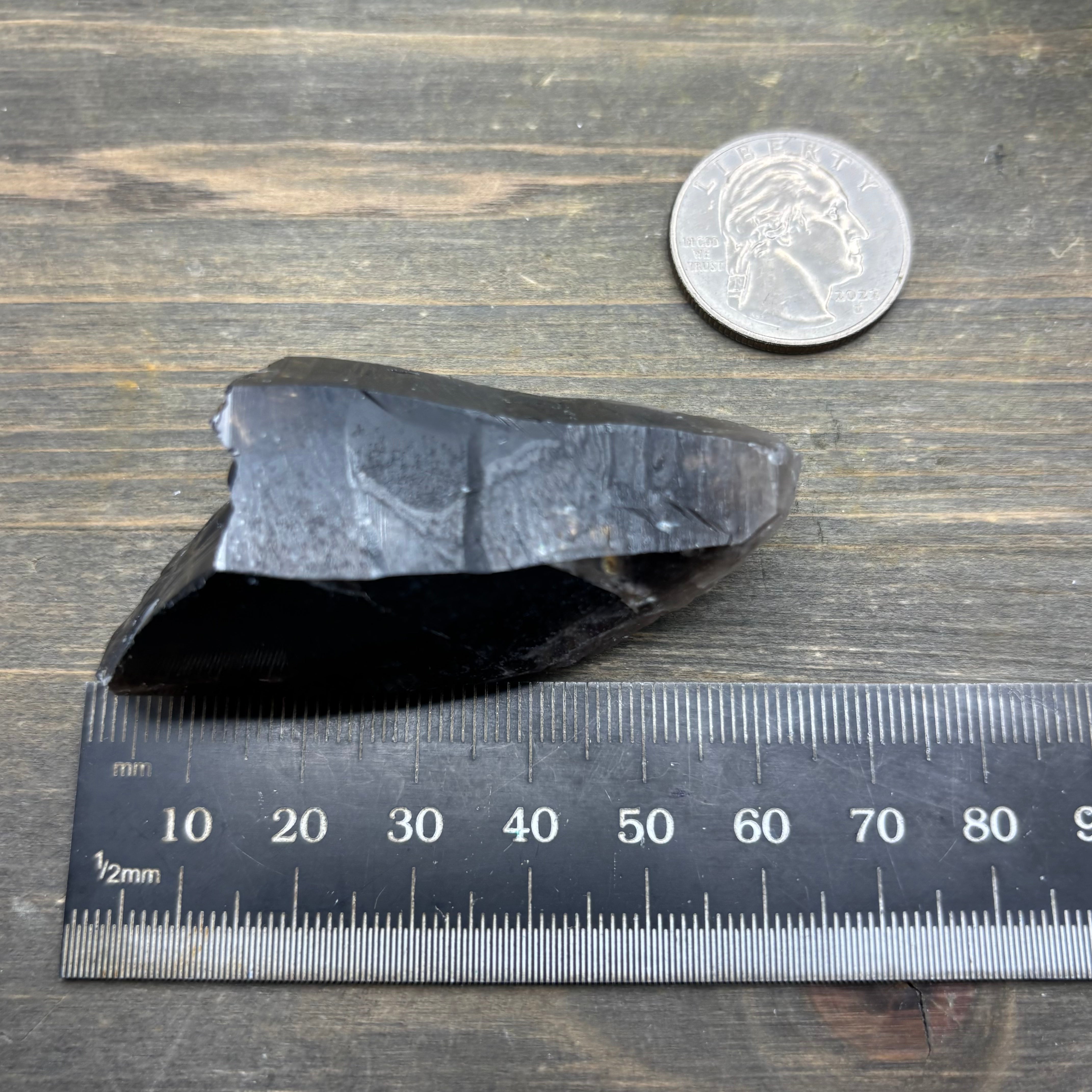 Dark Smoky Quartz Whole Crystal - 025