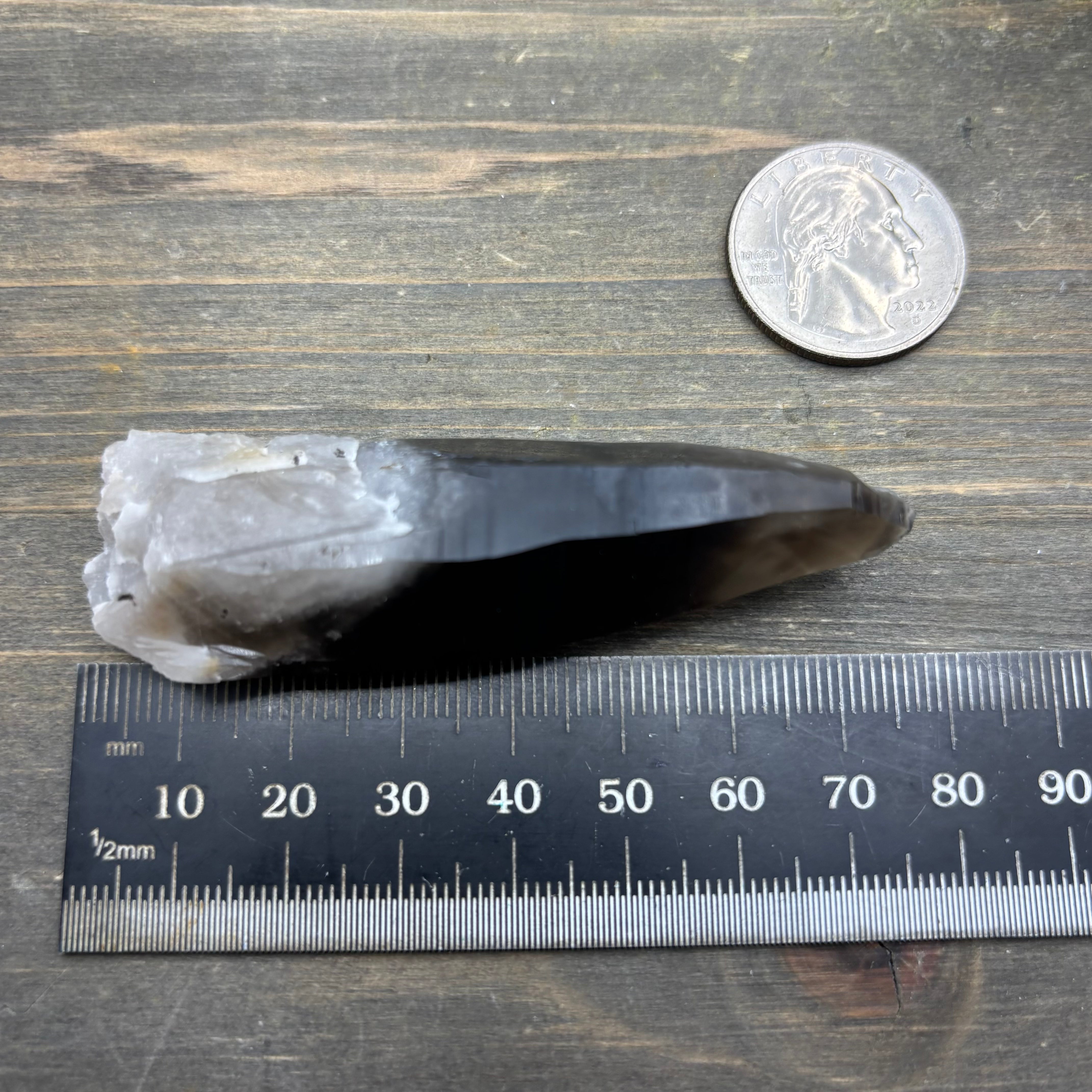 Dark Smoky Quartz Whole Crystal - 026