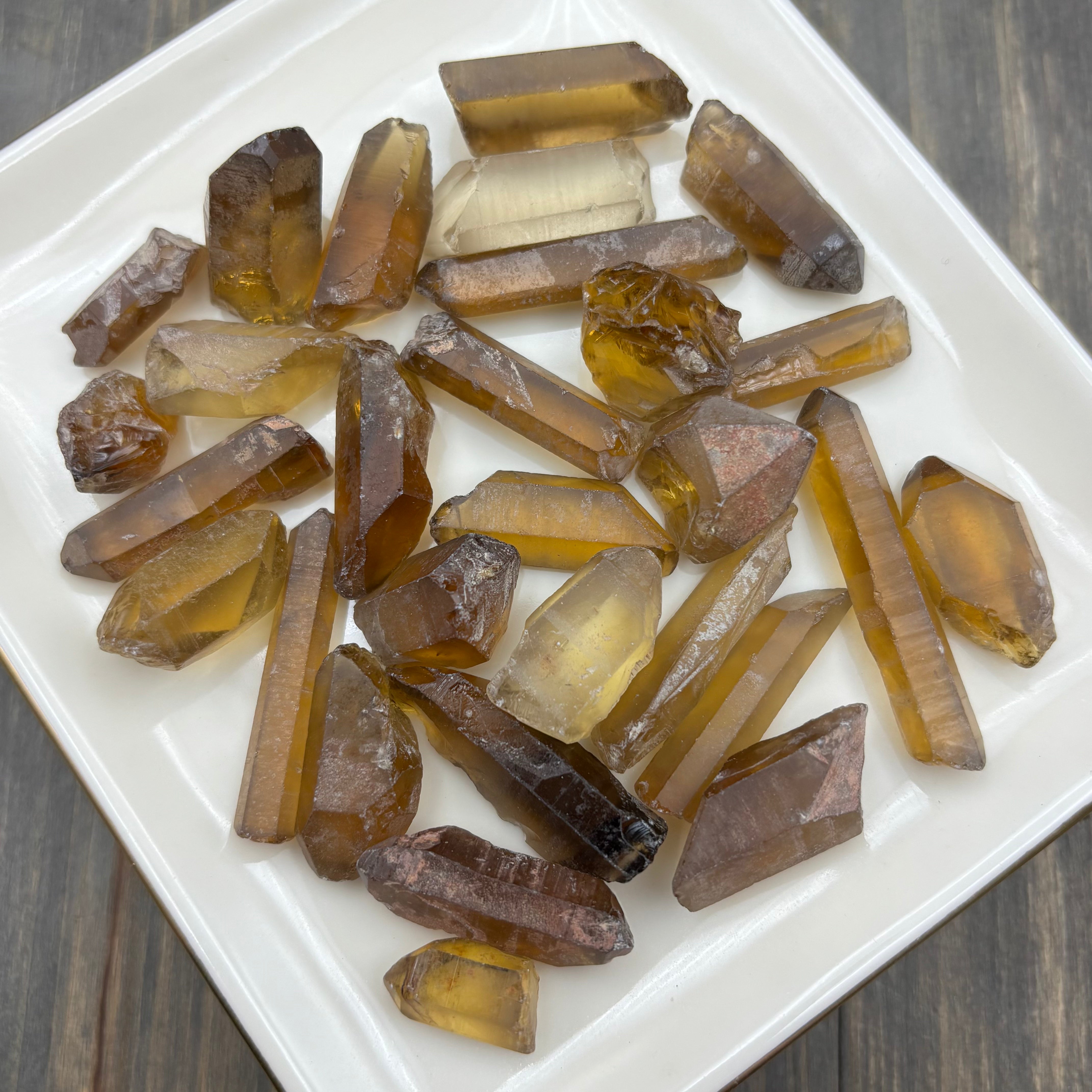 Natural Citrine for Pure Quartz Test Tube