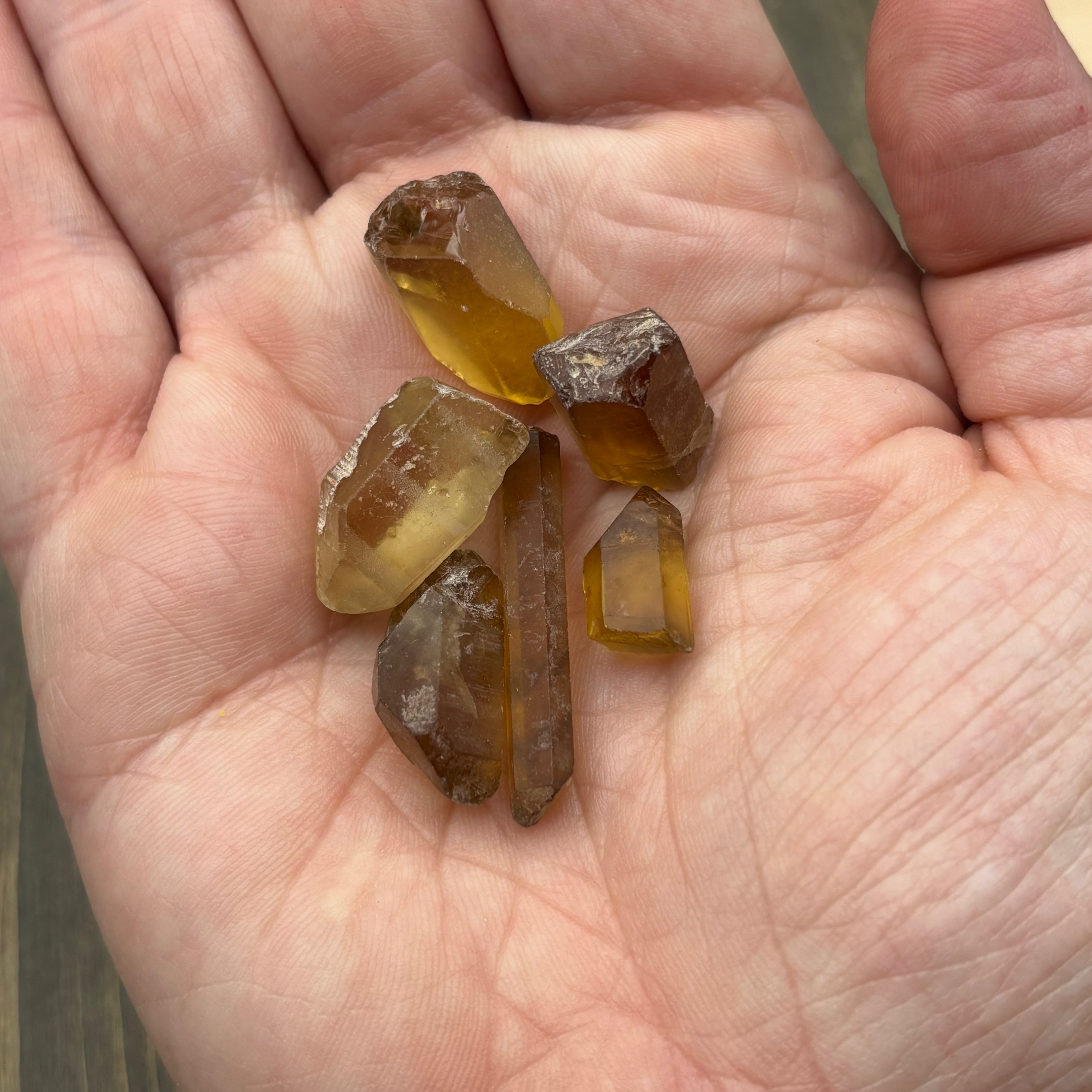 Natural Citrine for Pure Quartz Test Tube