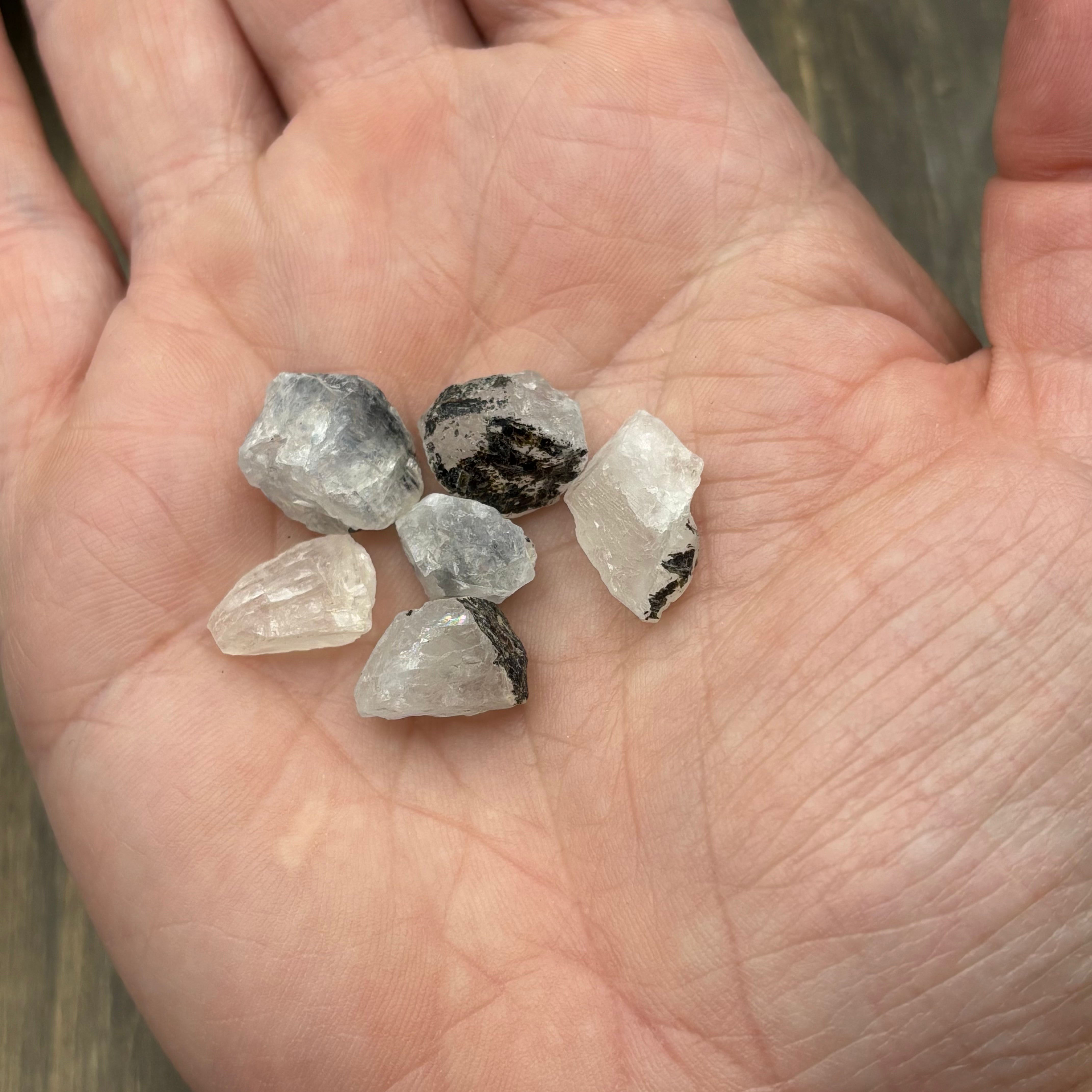 Rough Moonstone Crystal for Pure Test Tube
