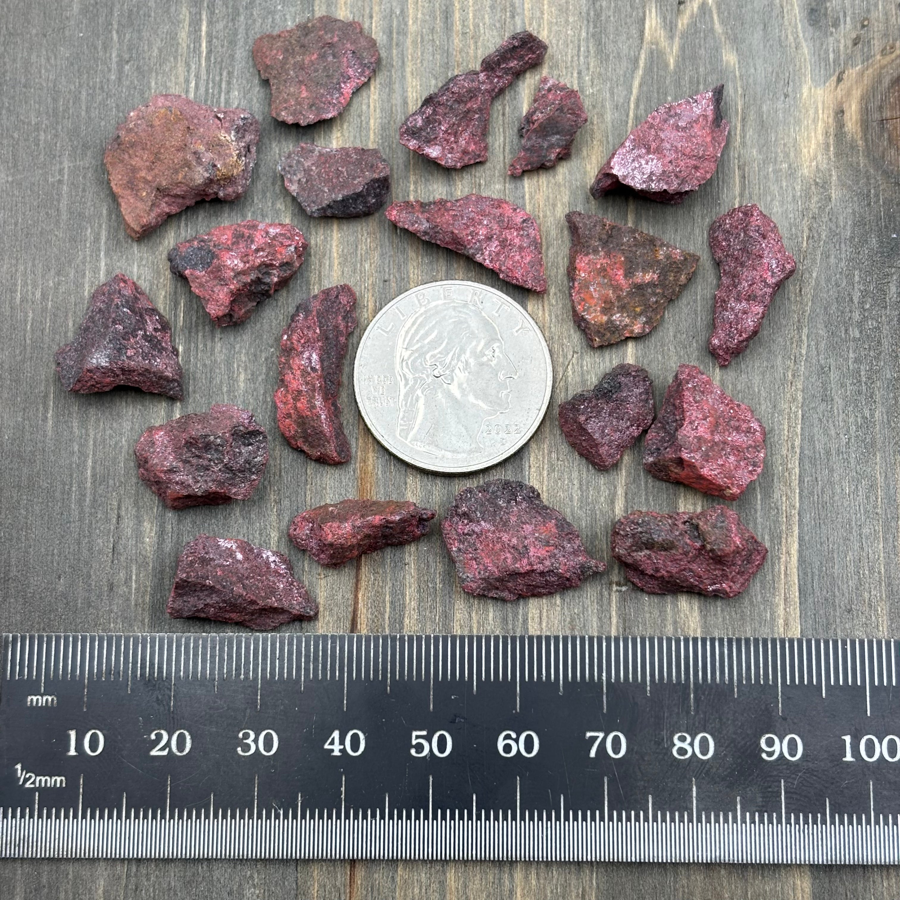 Cinnabar for Pure Quartz Test Tube