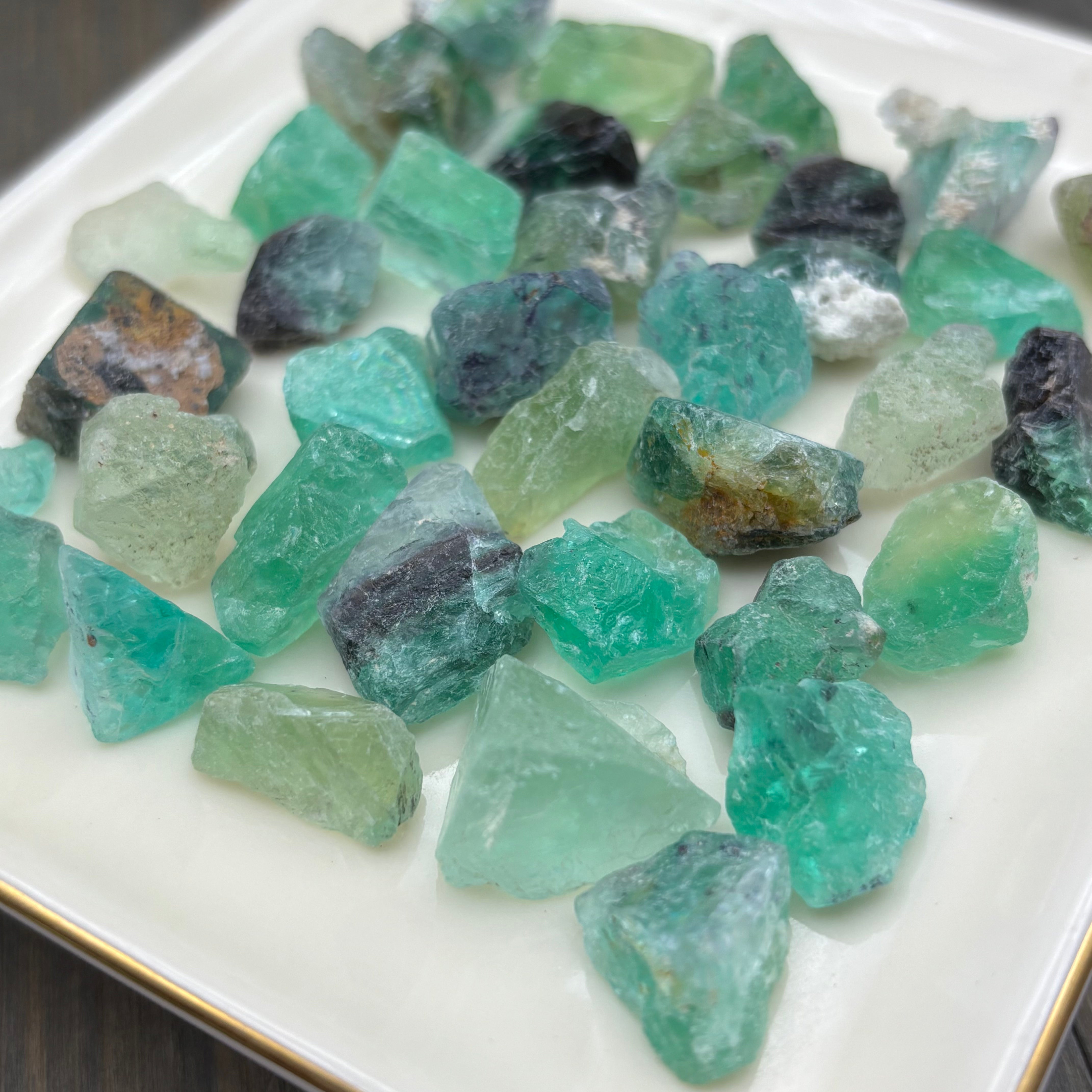 Green Fluorite Crystal, Mountain of Fire